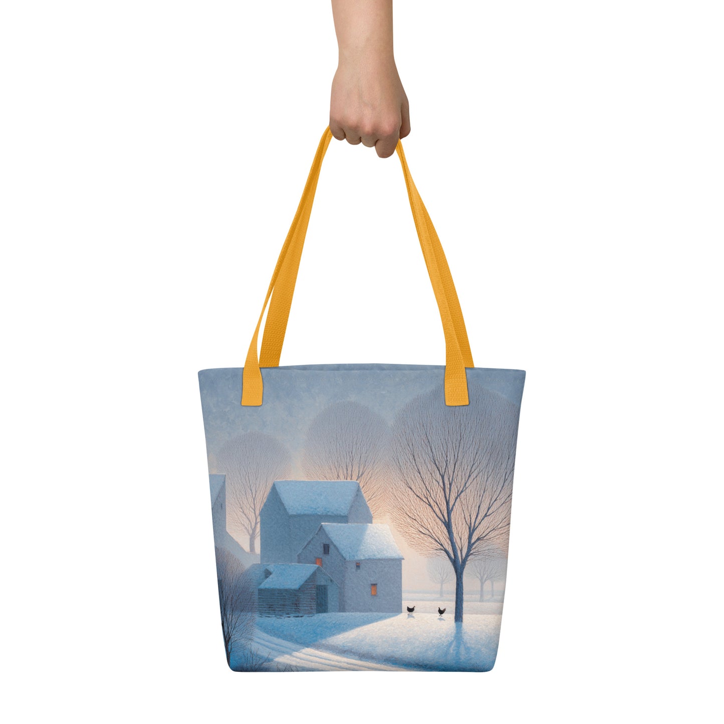 Tote Bag Shopping "FERME EN HIVER"