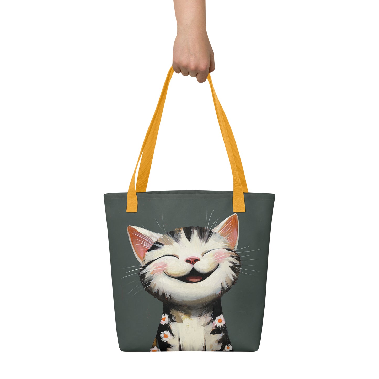 Tote Bag Shopping "LE CHAT RIEUR"