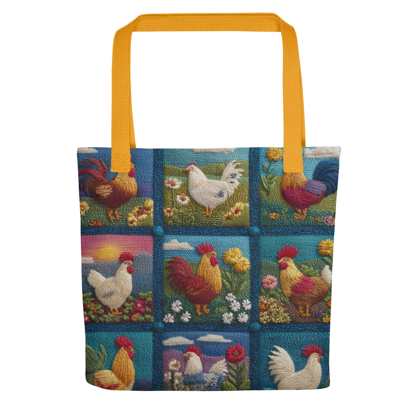 Tote Bag Shopping "PATCHWORK BASSE-COUR"