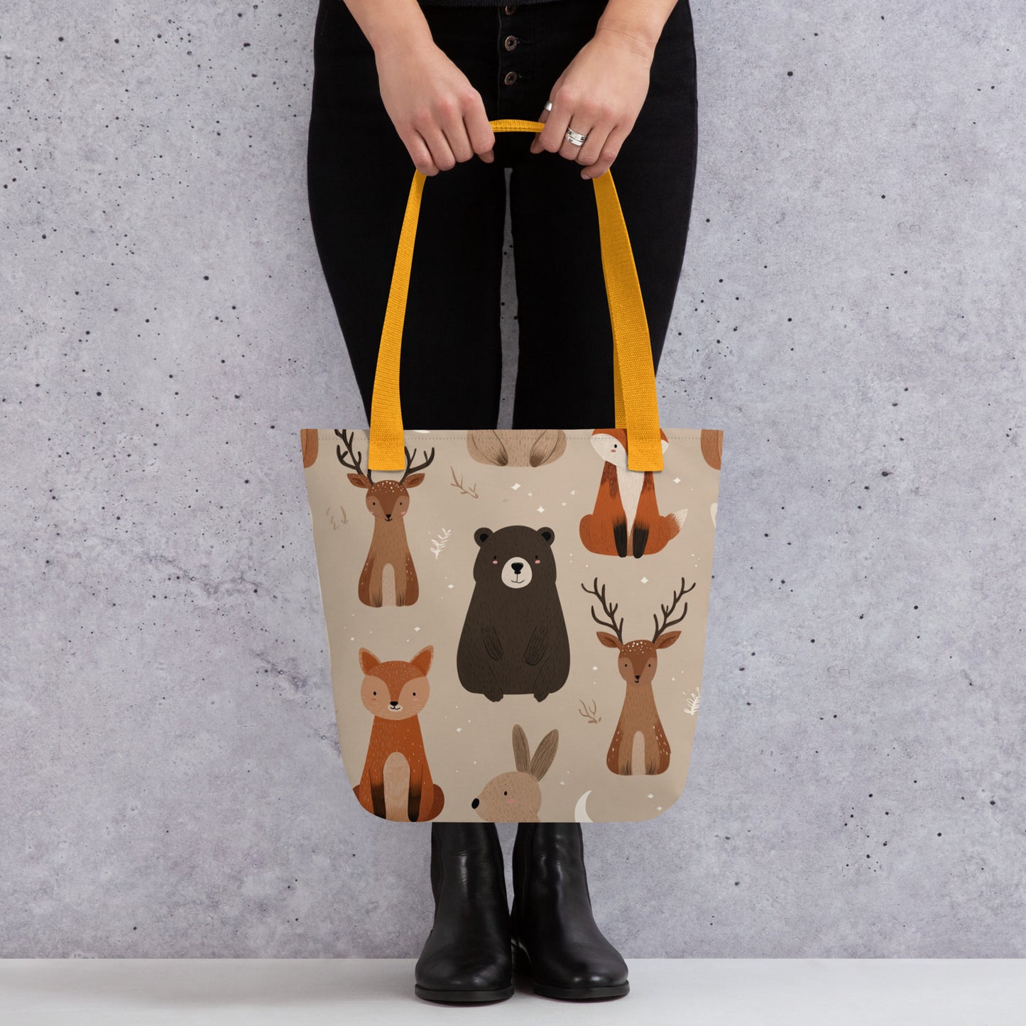 Tote Bag Shopping "ANIMAUX DE LA FORÊT"
