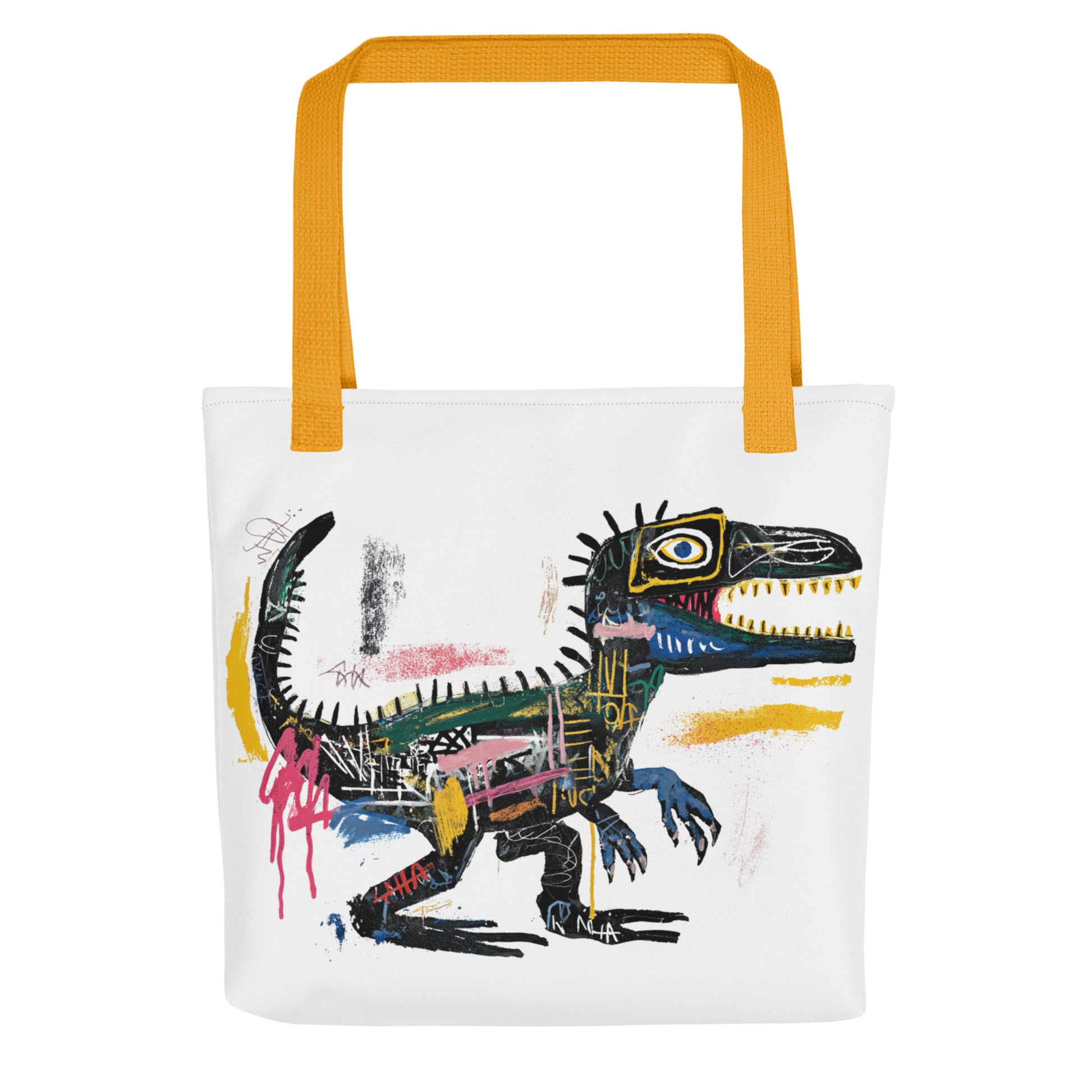 Tote Bag Shopping "BASQUIAT STYLE DINOSAUR" - French Bazar - 6760723_4533