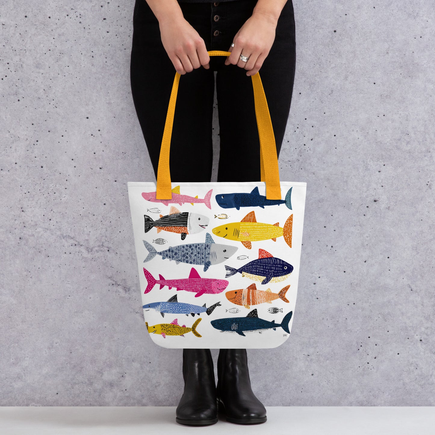 Tote Bag Shopping "SHARKS" - French Bazar - 7782628_4533