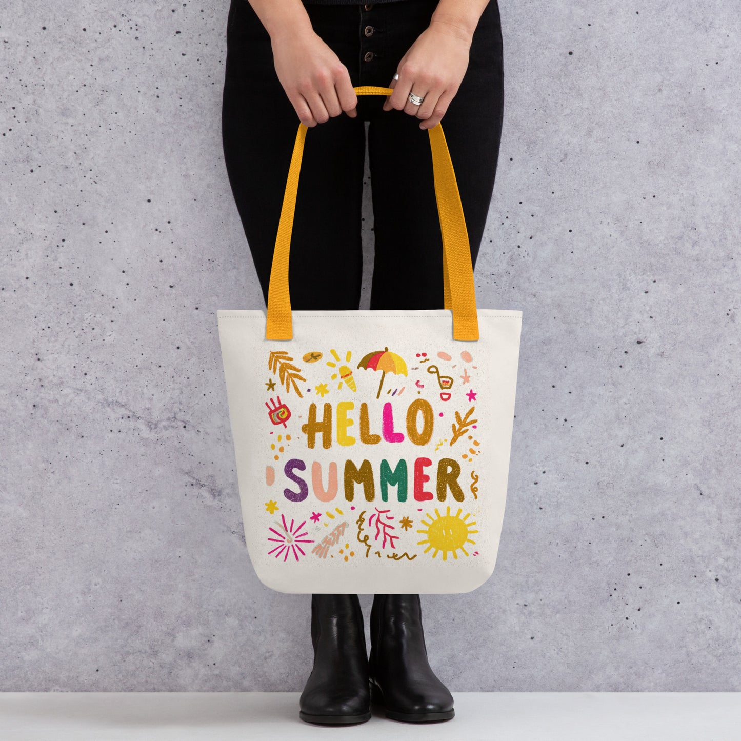 Tote Bag Shopping "HELLO SUMMER" - French Bazar - 8964015_4533
