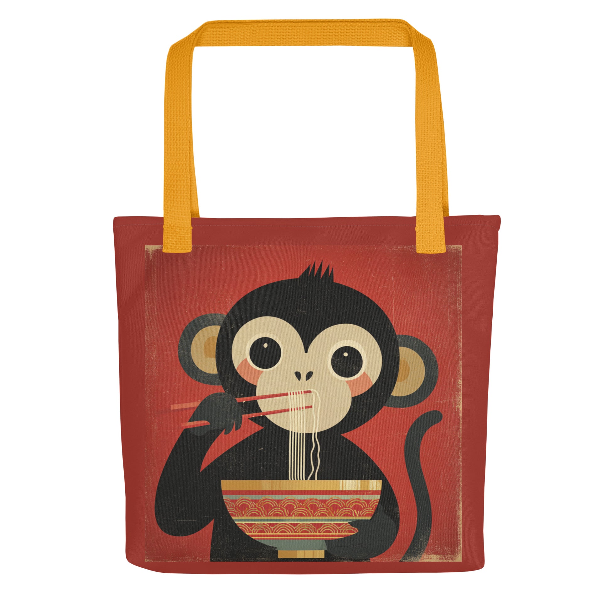 Tote Bag Shopping "MONKEY EATING NODDLES" - French Bazar - 9996429_4533