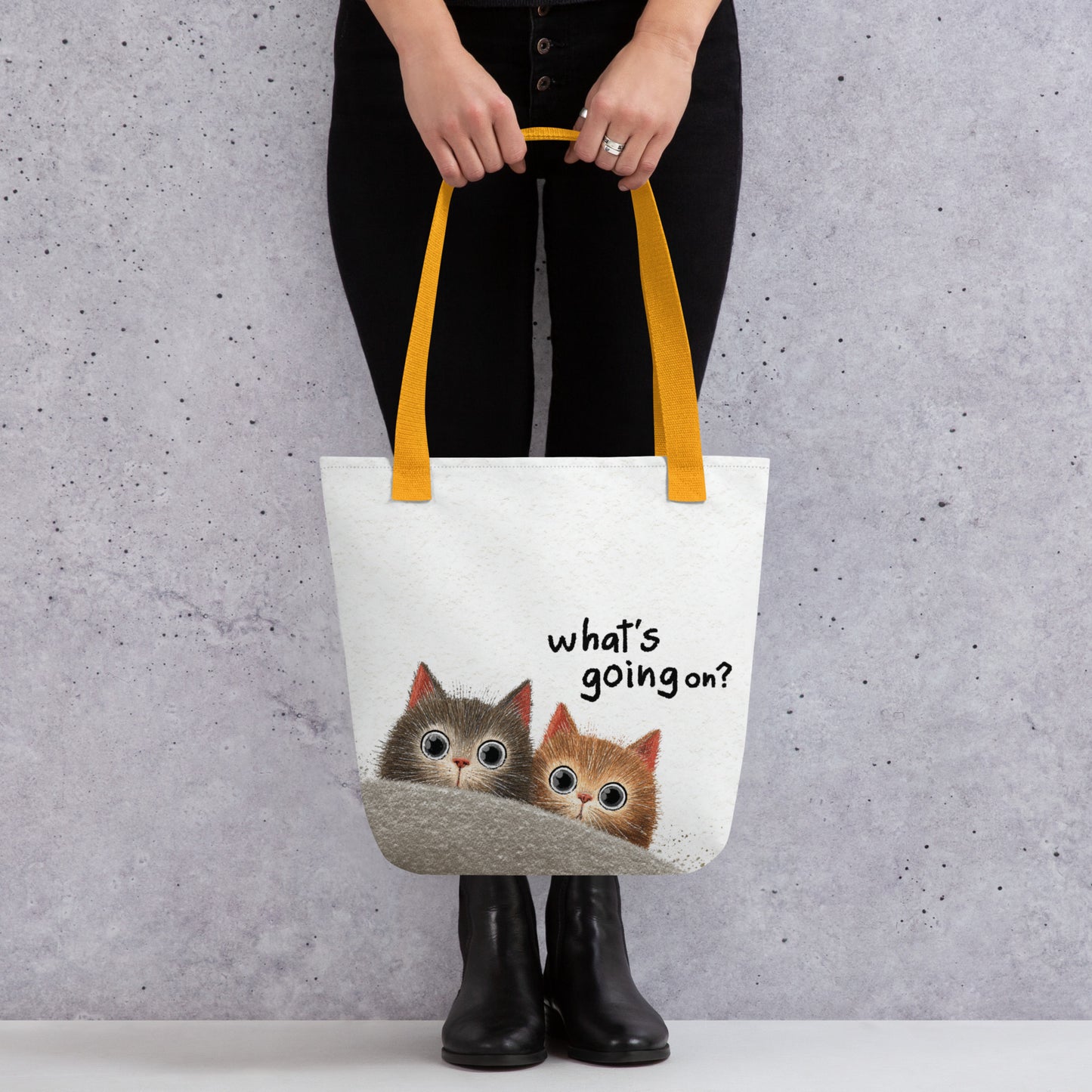 Tote Bag Shopping "WHAT'S GOING ON?" - French Bazar - 5158778_4533