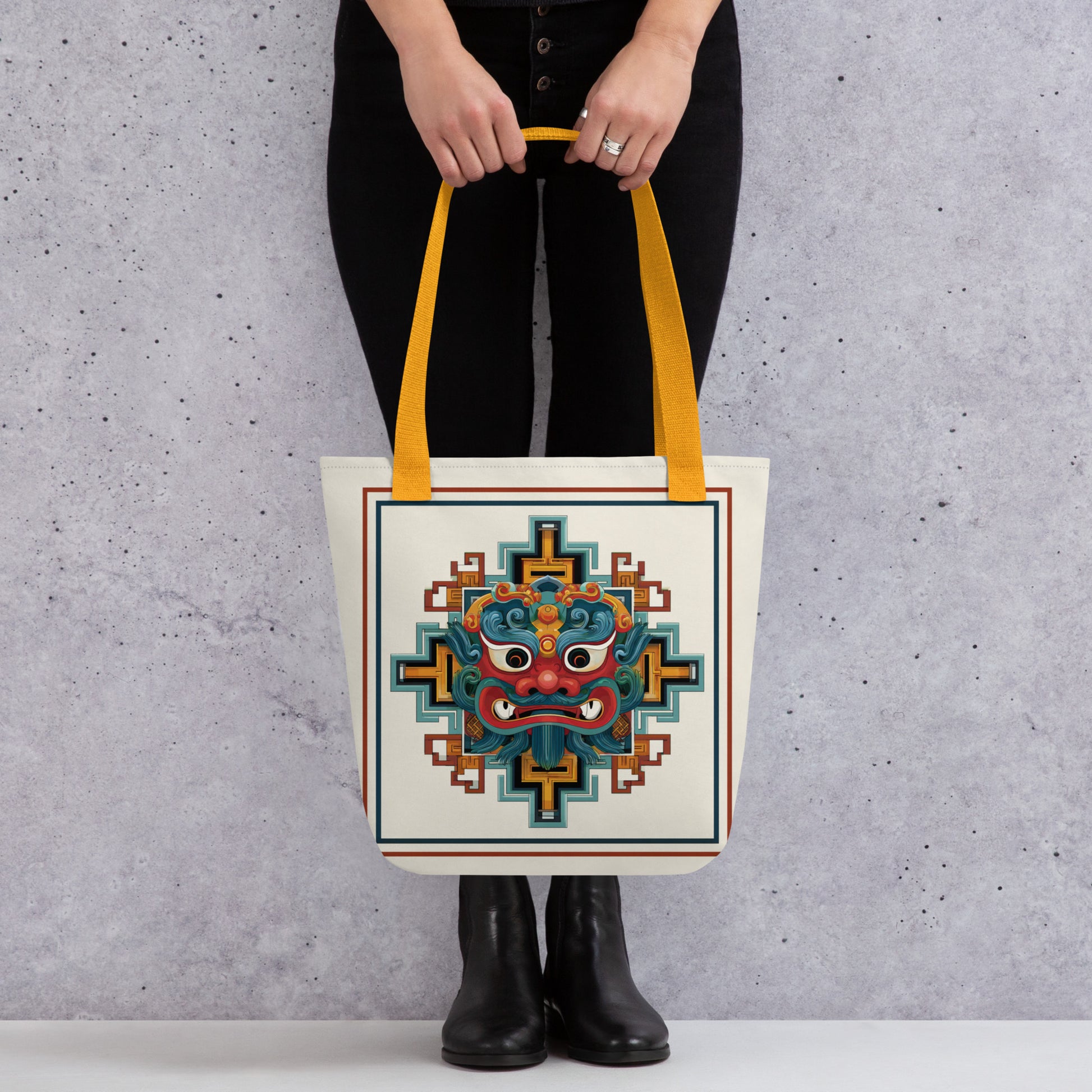 Tote Bag Shopping "MASQUE CHINOIS" - French Bazar - 4425824_4533