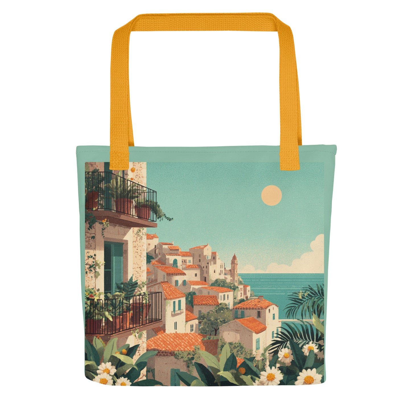 Tote Bag Shopping "VILLAGE MÉDITERRANÉEN" - French Bazar - 1180535_8905