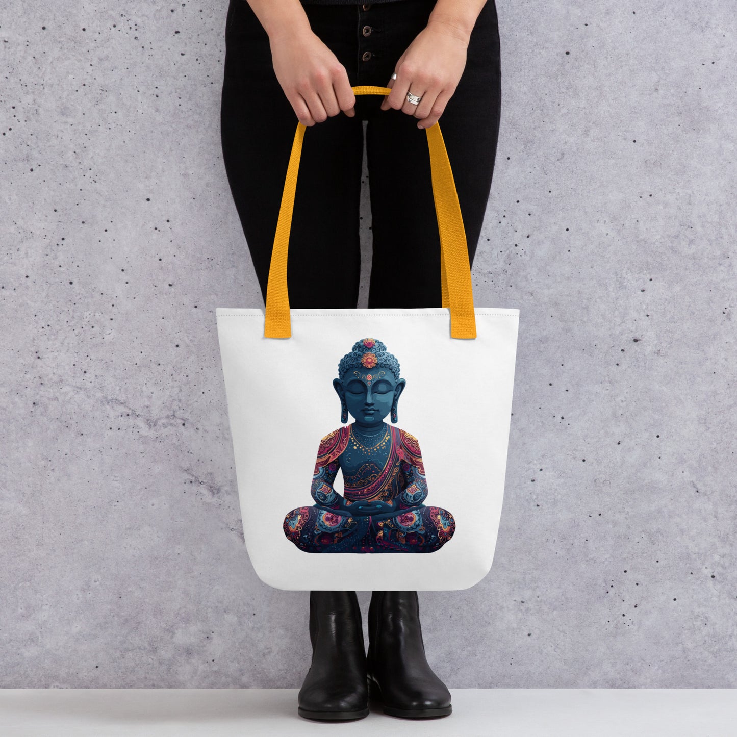 Tote Bag Shopping "BUDDHA BLEU"