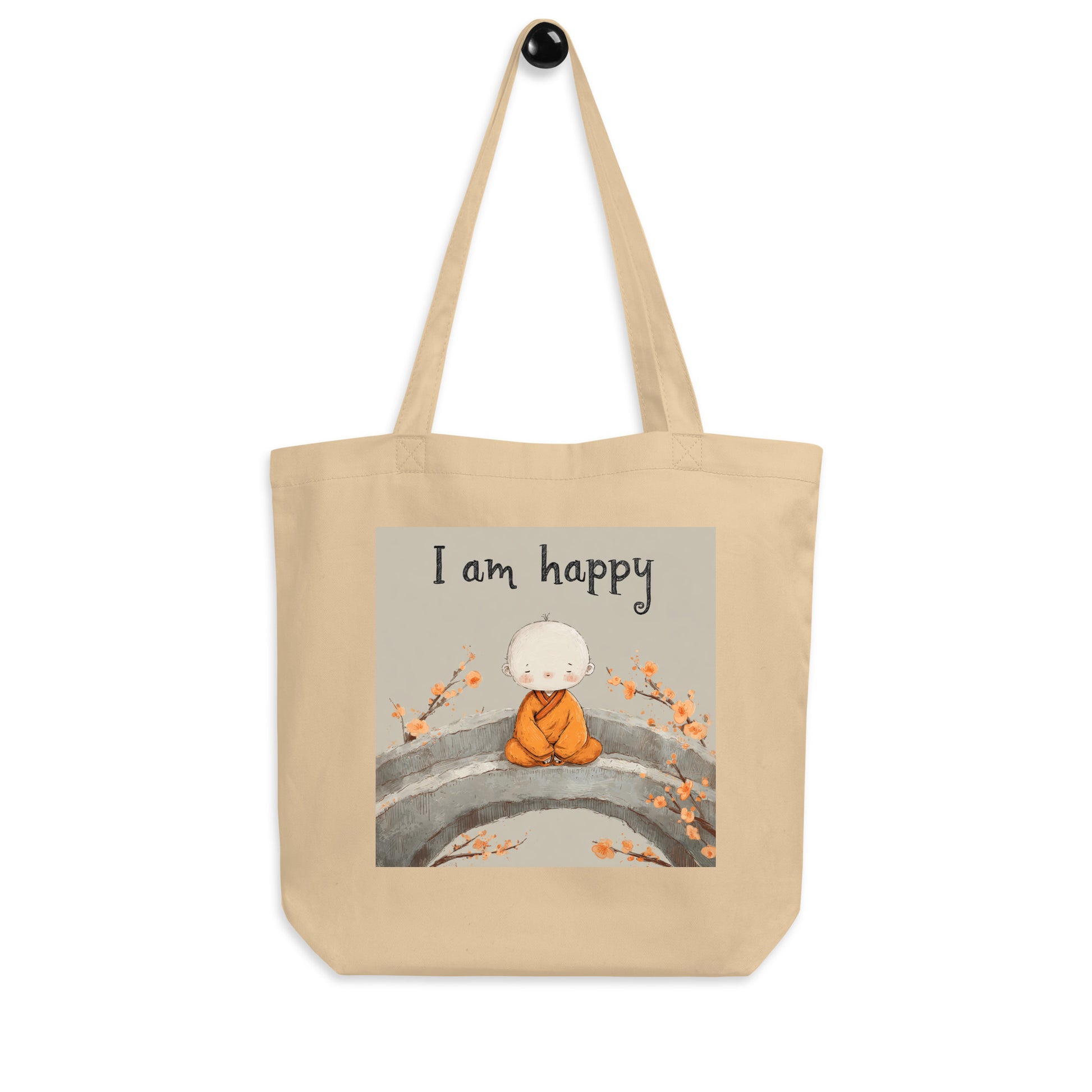 Tote Bag Bio "HAPPY BONZE" - Beige - French Bazar - 3100819_10458