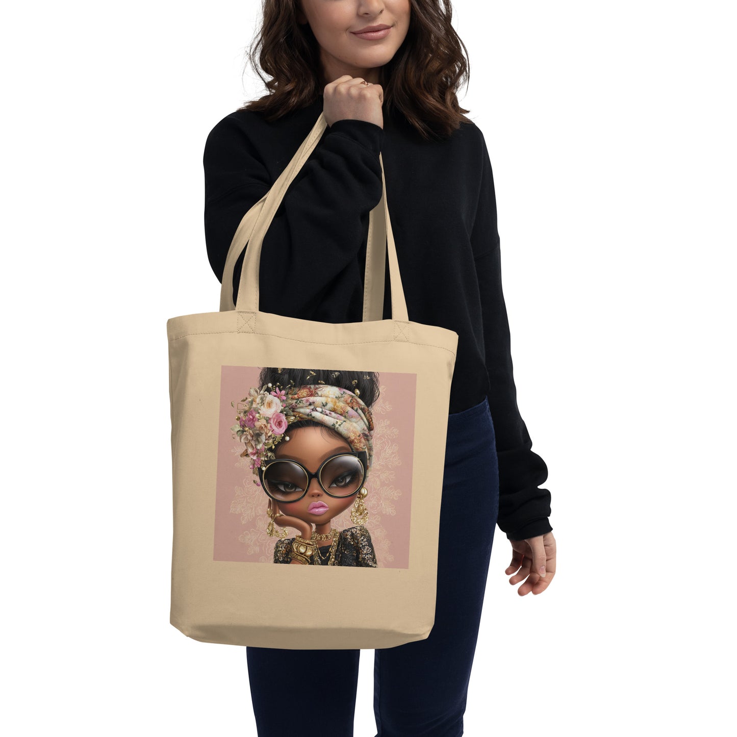 Tote Bag Bio "GIRLY" - Beige - French Bazar - 6495803_10458