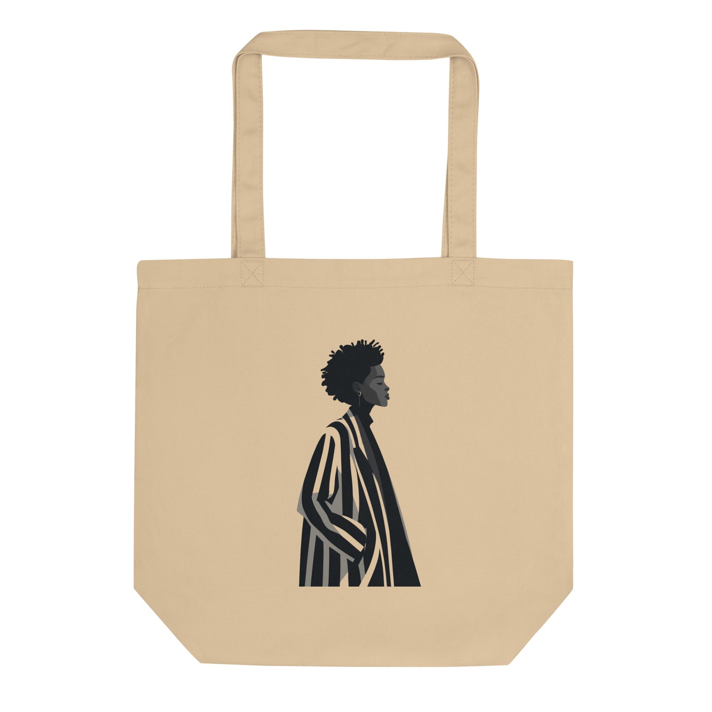 Tote Bag Bio "STRIPE WOMAN" - Beige - French Bazar - 8389756_10458