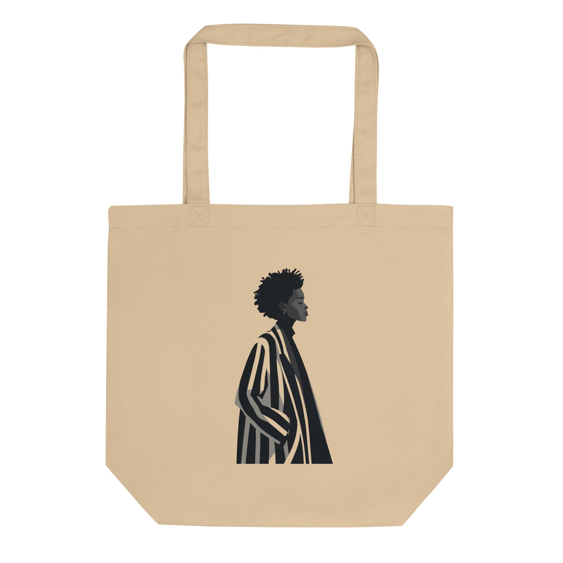 Tote Bag Bio "STRIPE WOMAN" - Beige - French Bazar - 8389756_10458
