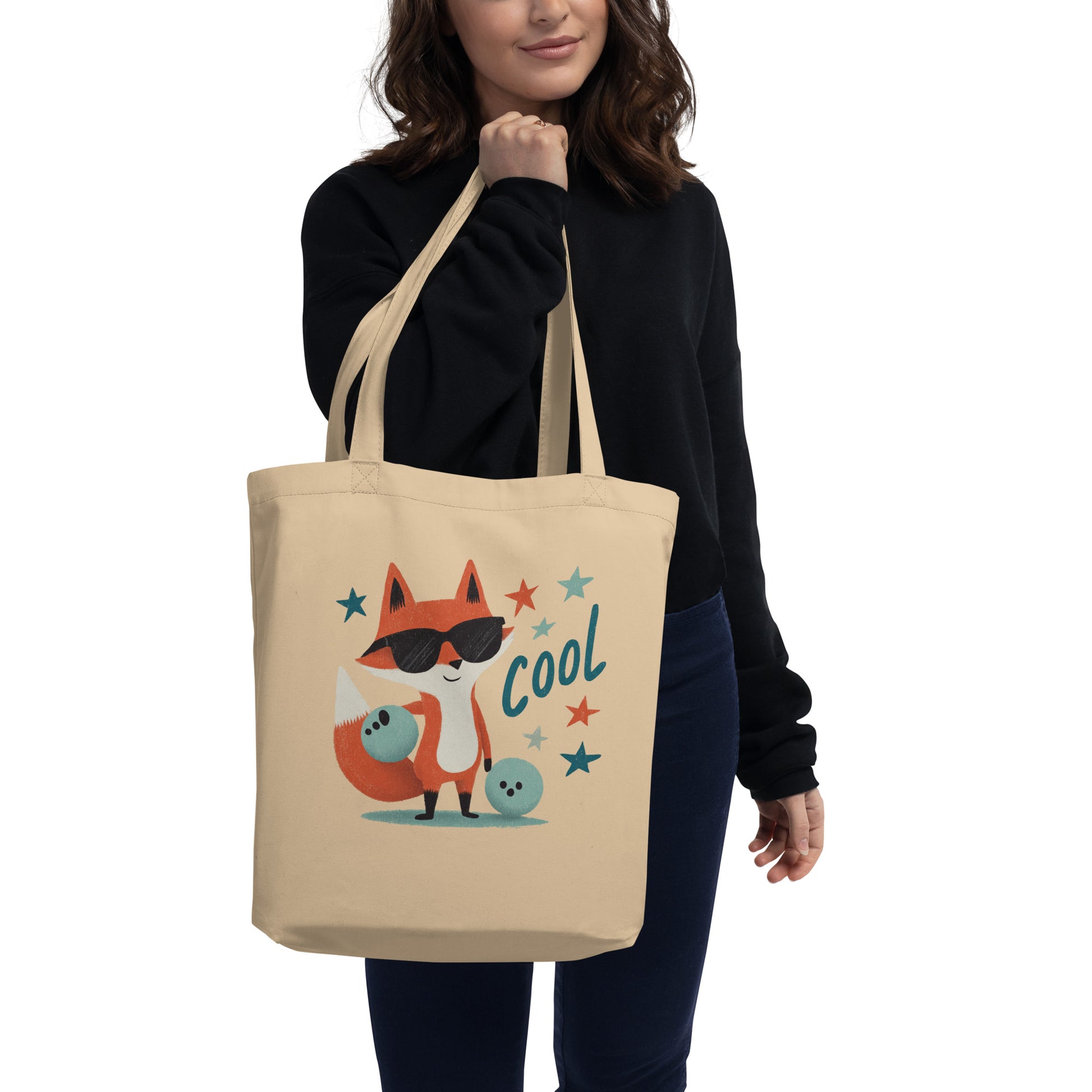 Tote Bag Bio "COOL FOX" - Beige - French Bazar - 5114608_10458