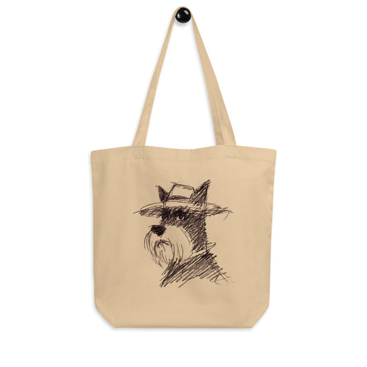 Tote Bag Bio "DOG WITH A HAT" - Beige - French Bazar - 9593554_10458