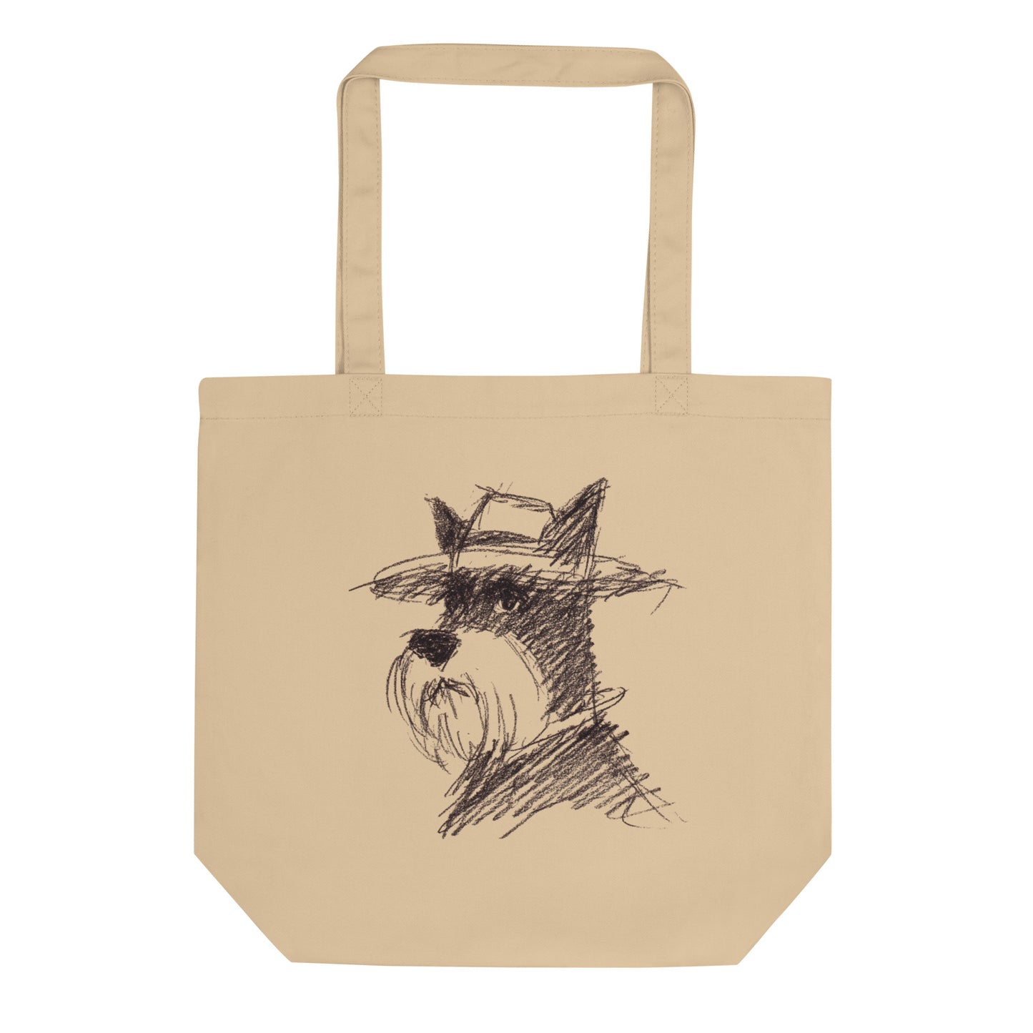 Tote Bag Bio "DOG WITH A HAT" - Beige - French Bazar - 9593554_10458