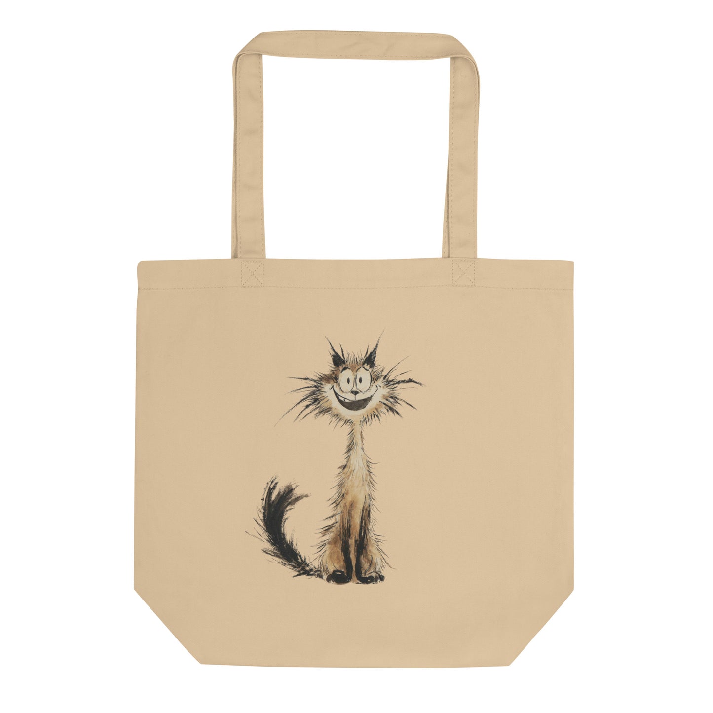 Tote Bag Bio "SMILING CAT" - Beige - French Bazar - 9875124_10458
