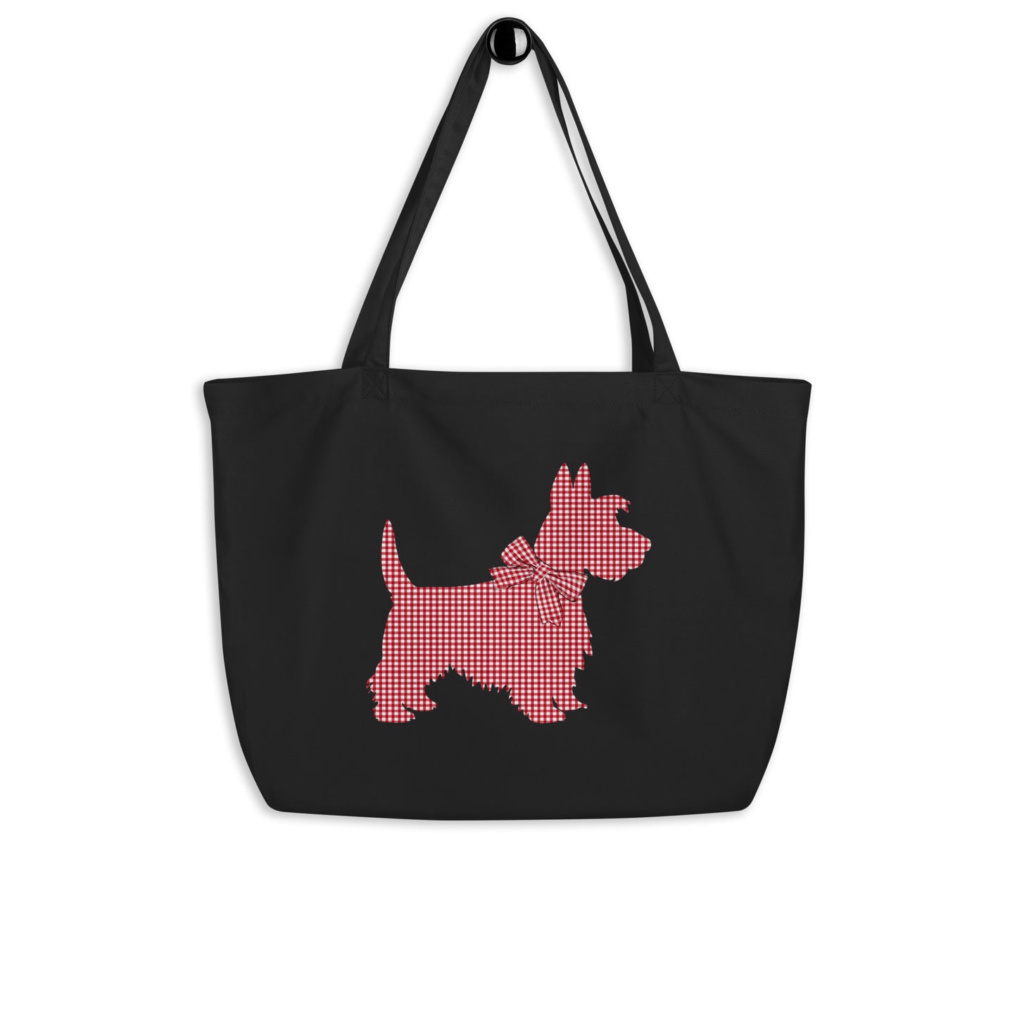 Grand Tote Bag Bio "SCOTT TERRIER" - Noir