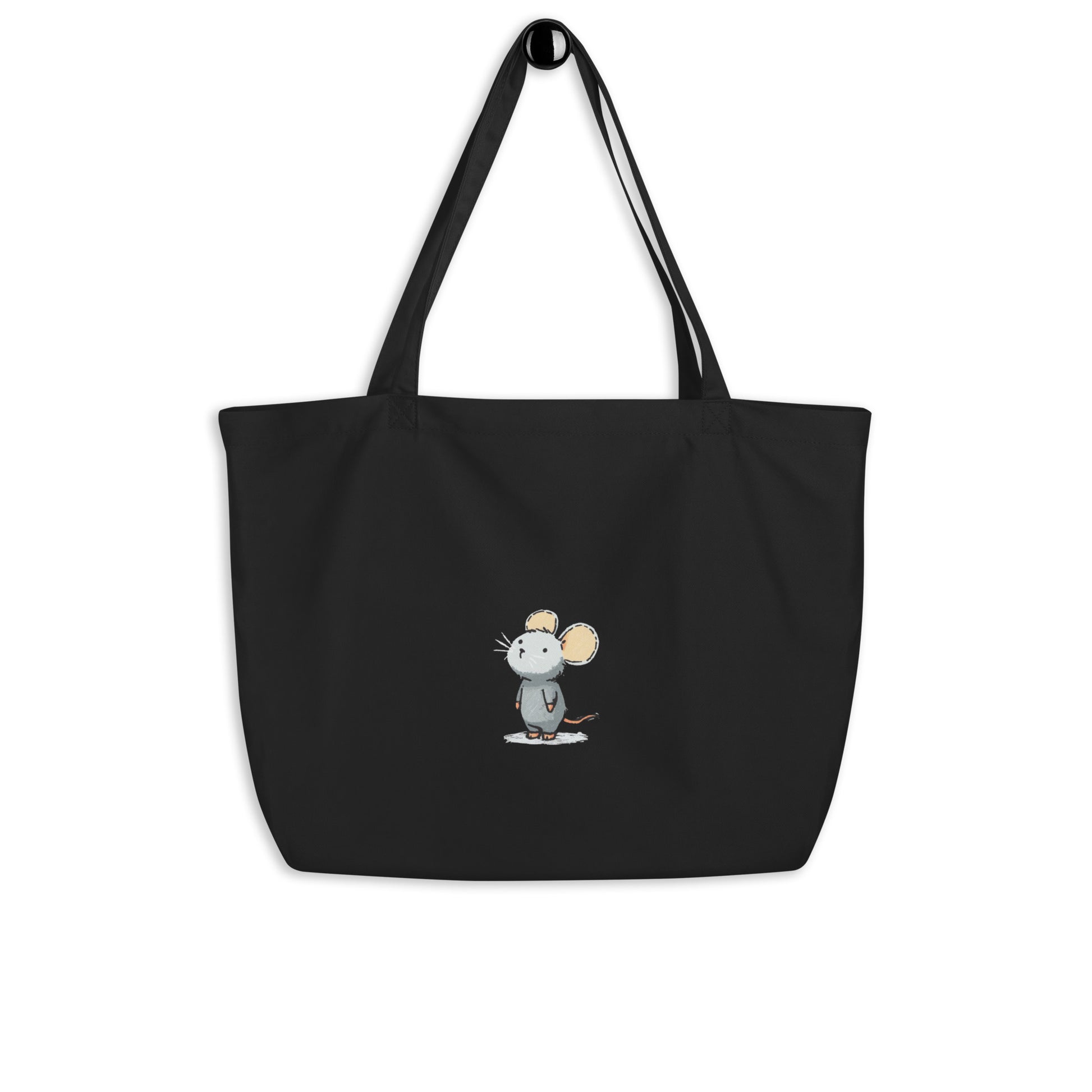 Grand Tote Bag Bio "LITTLE MOUSE" - Noir - French Bazar - 2590045_10732