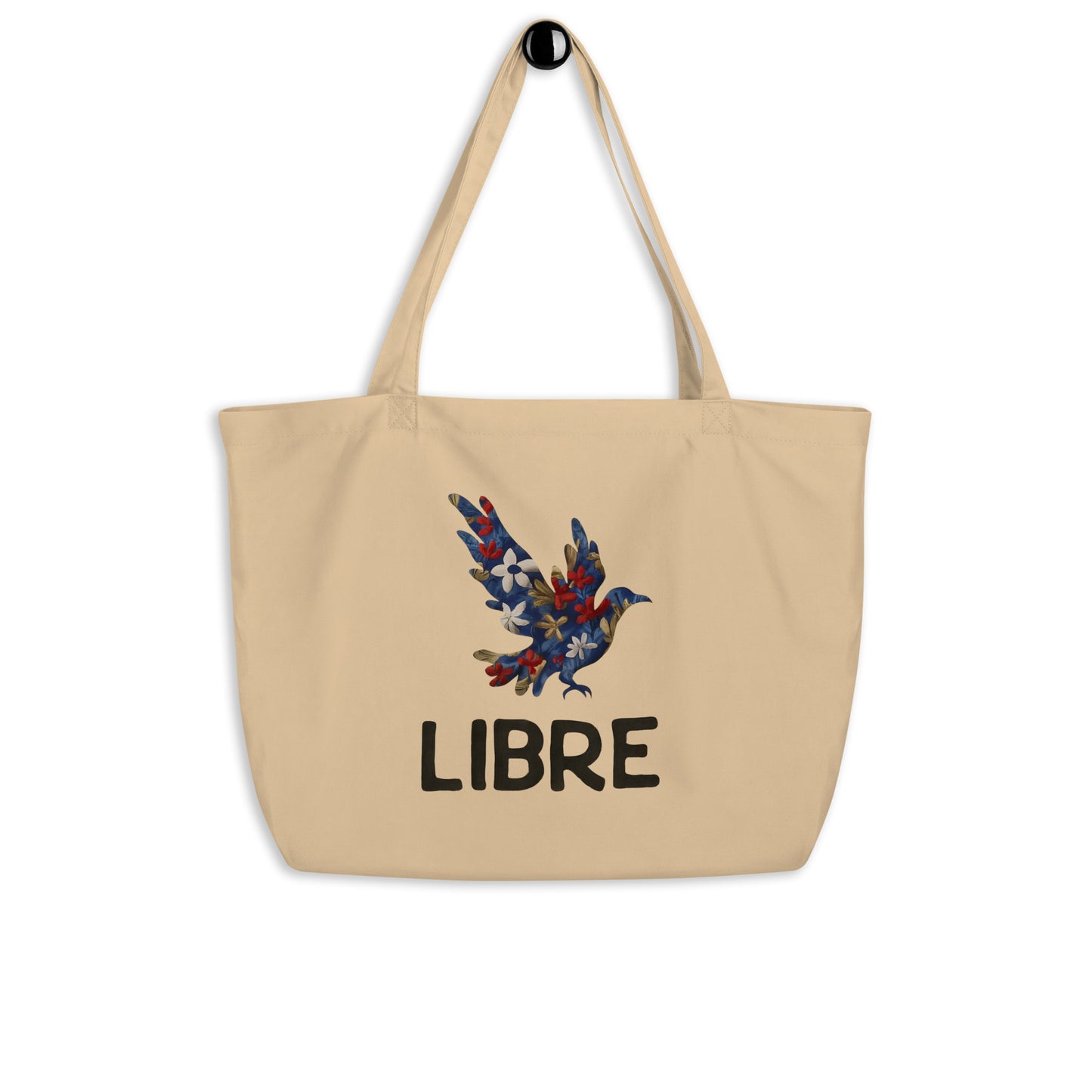 Grand Tote bag bio "LIBRE" - Beige