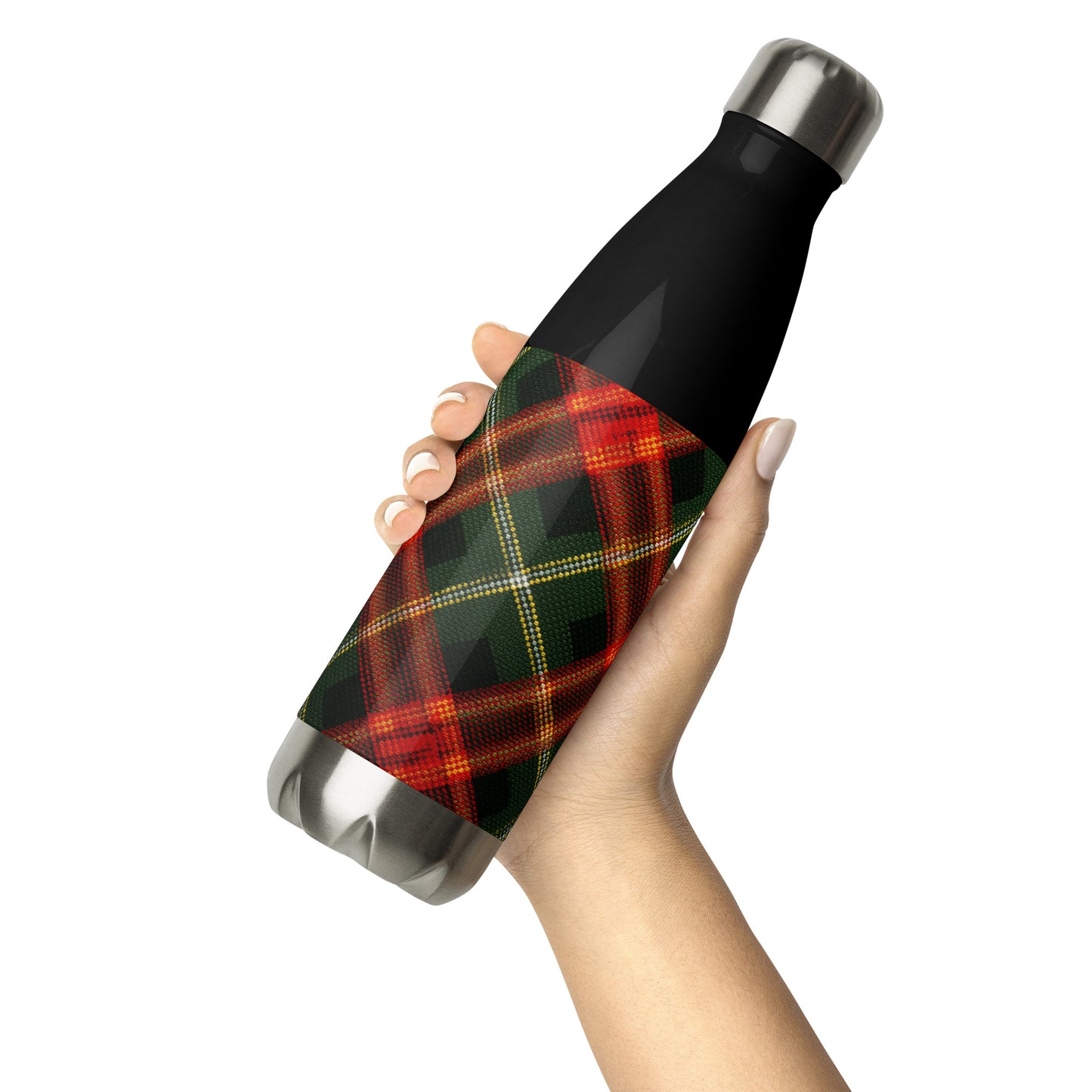 Bouteille isotherme "RED TARTAN" - 500ml - Noir