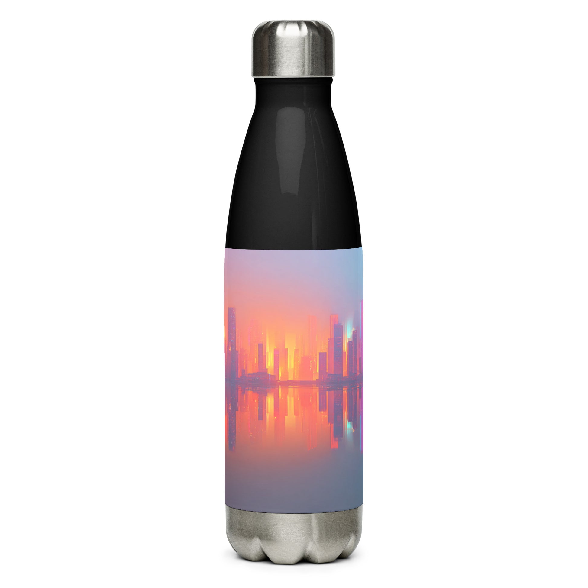 Bouteille isotherme "COLOUR CITY" - 500ml - Noir ou Blanc - French Bazar - 5866591_16030