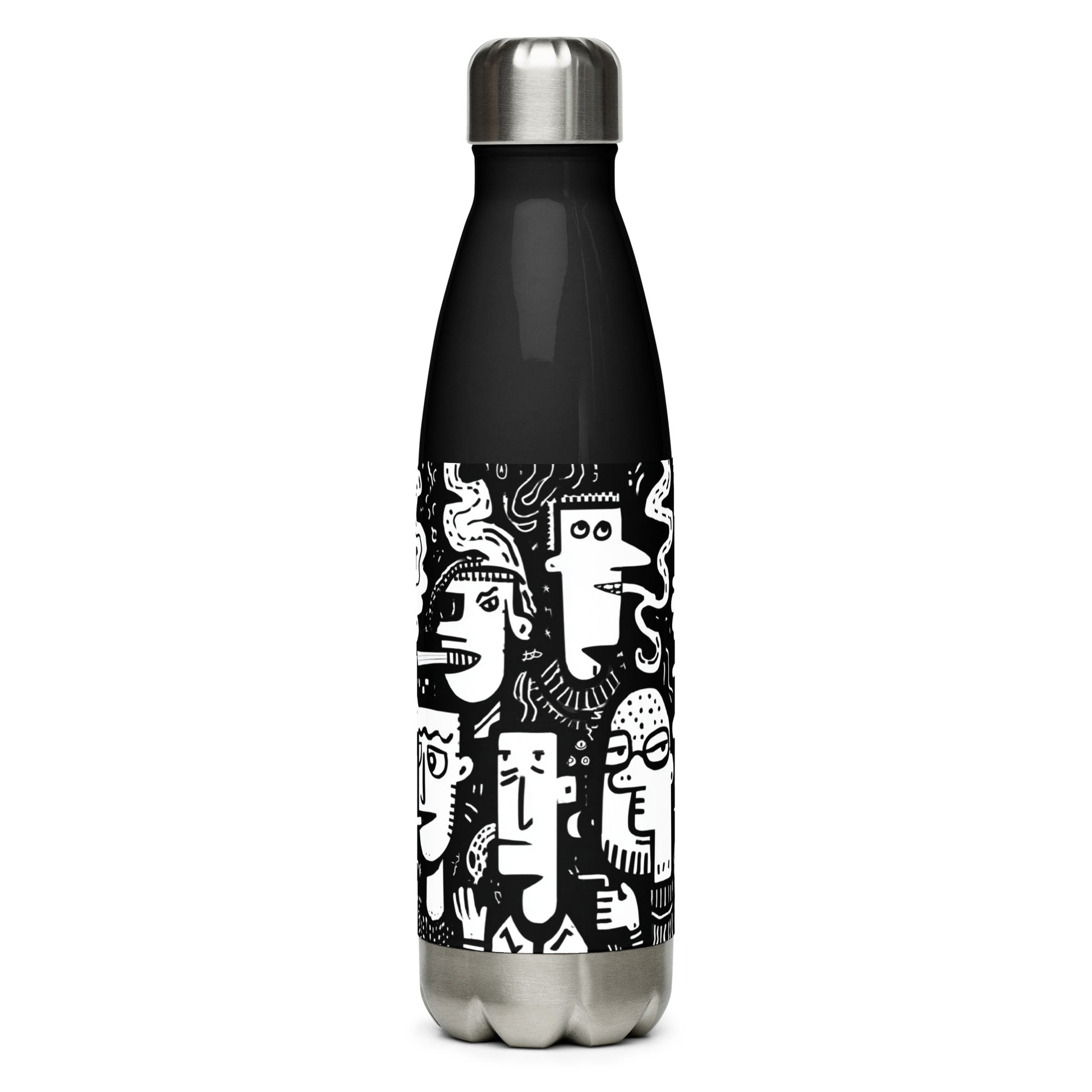 Bouteille isotherme "SMOKING AREA" - 500ml - Noir ou Blanc - French Bazar - 6165341_16030