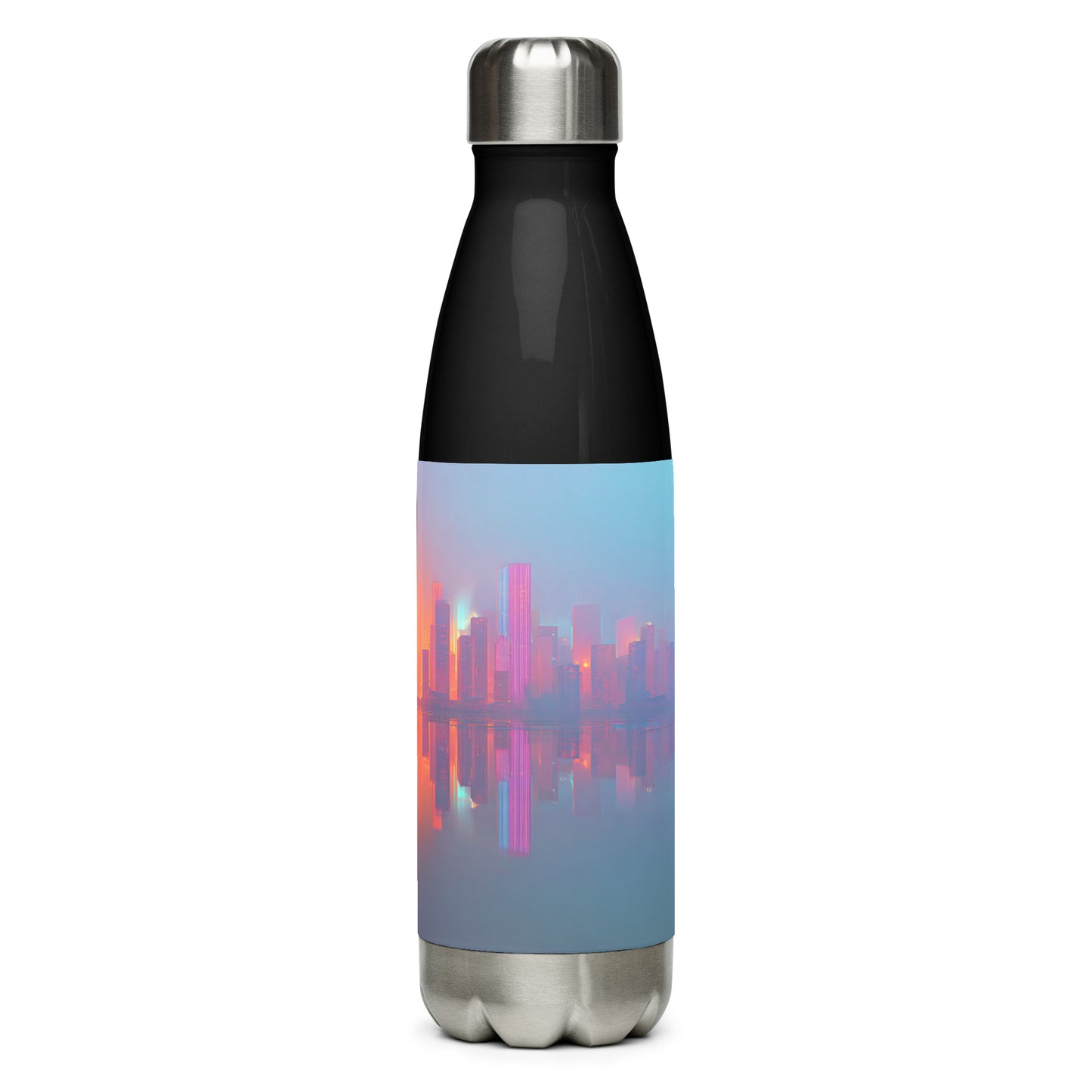 Bouteille isotherme "COLOUR CITY" - 500ml - Noir ou Blanc - French Bazar - 5866591_16030