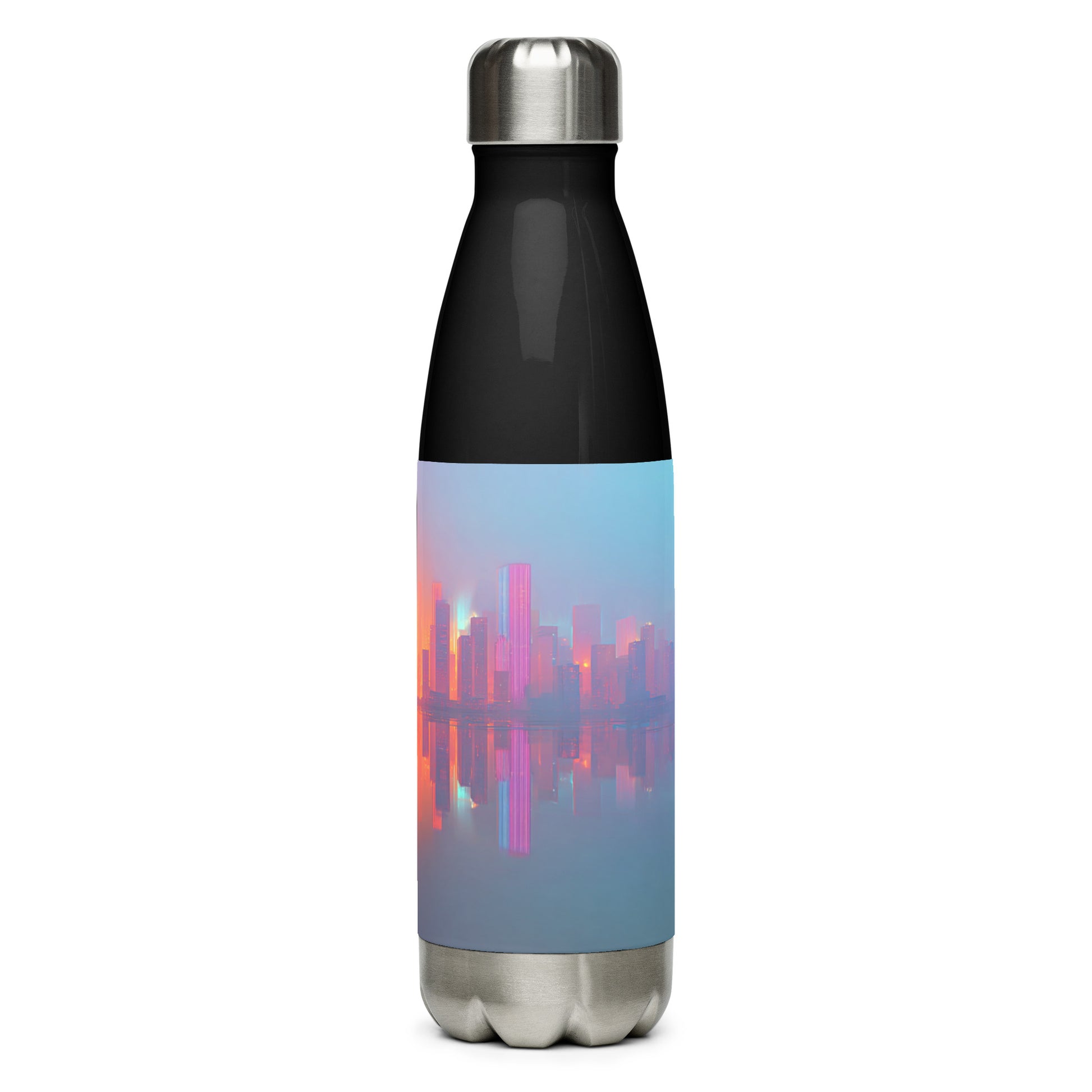 Bouteille isotherme "COLOUR CITY" - 500ml - Noir ou Blanc - French Bazar - 5866591_16030