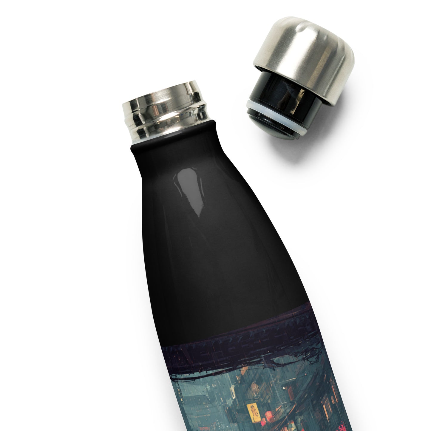 Bouteille isotherme "TOKYO NIGHT" - 500ml - Noir ou Blanc