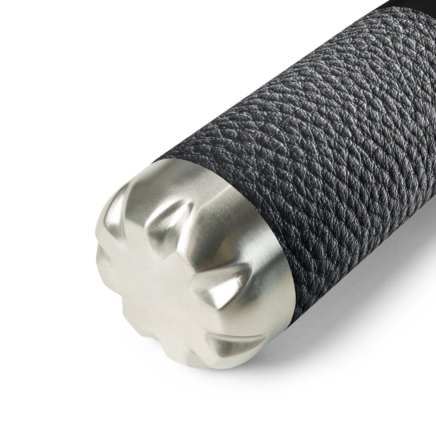 Bouteille isotherme "CUIR NOIR" - 500ml - Noir ou Blanc