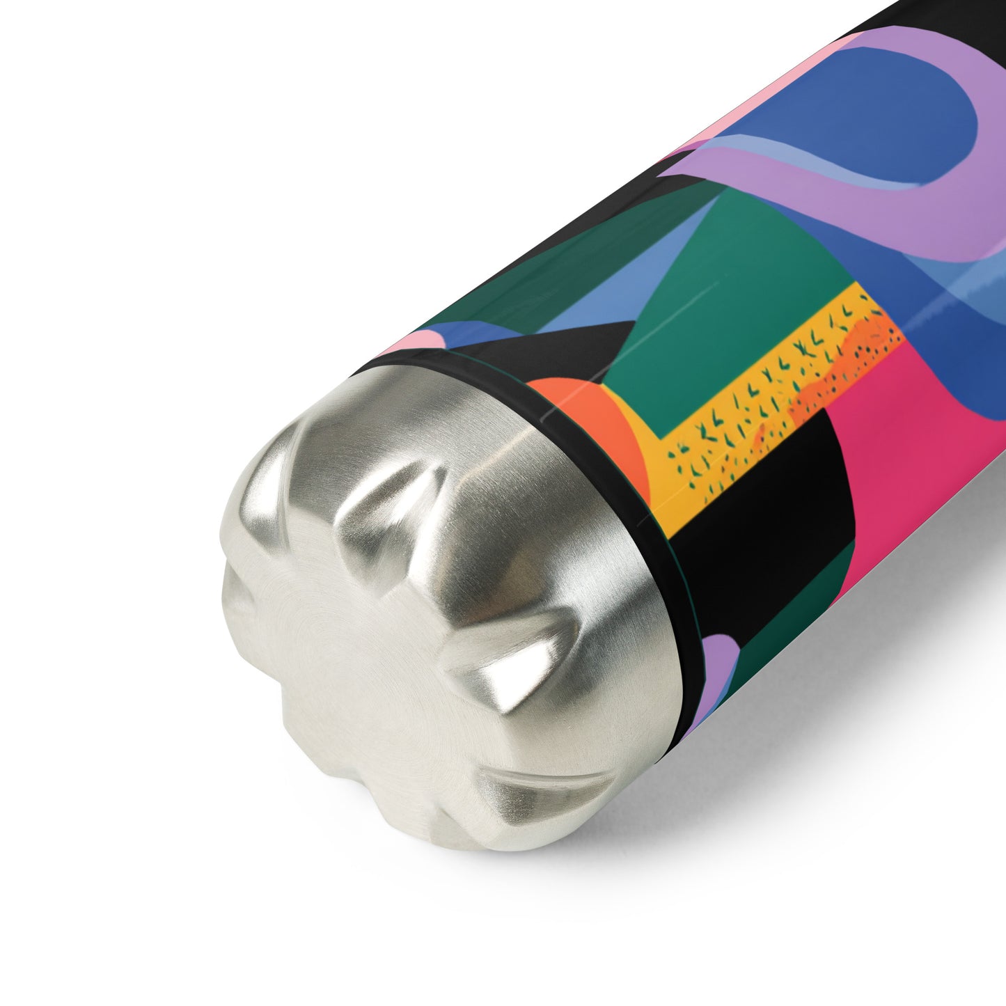 Bouteille isotherme "ÉLÉPHANT MULTICOLORE" - 500ml - Blanc ou Noir