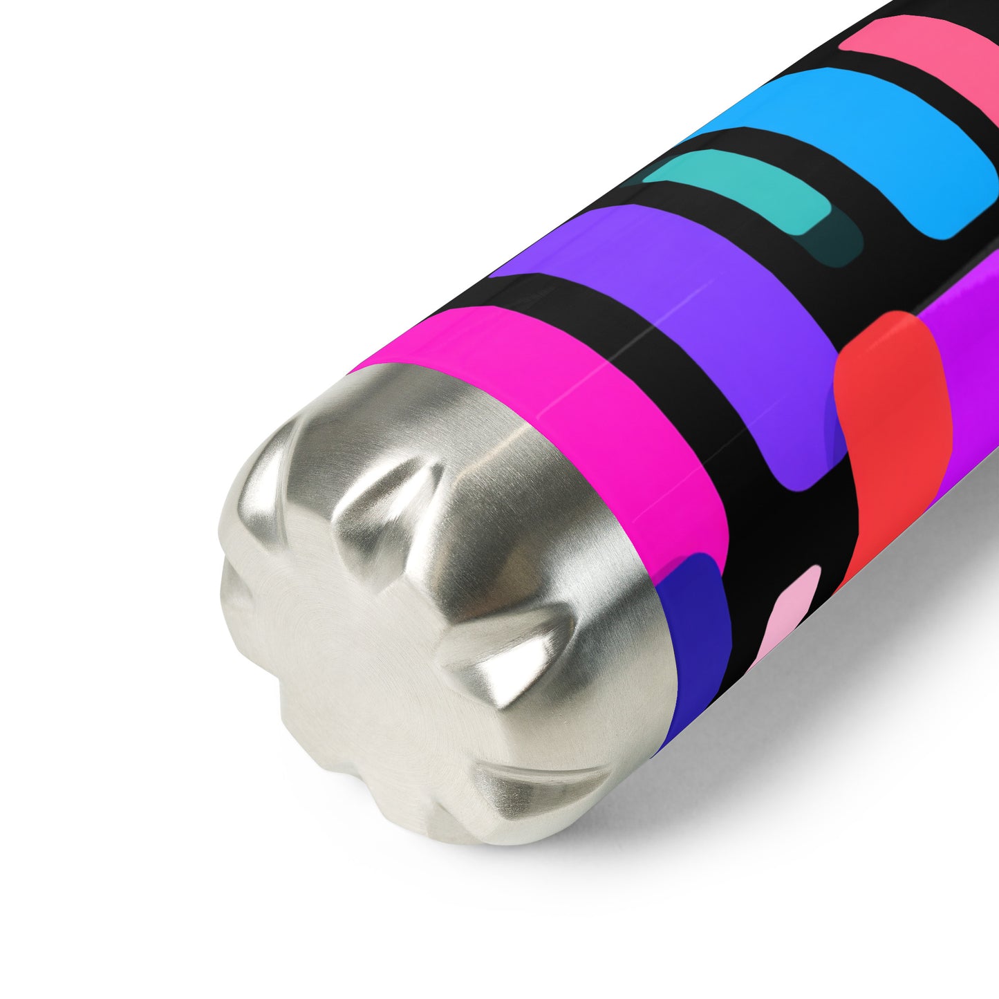 Bouteille isotherme "PAVÉS COLORÉS" - 500ml - Noir