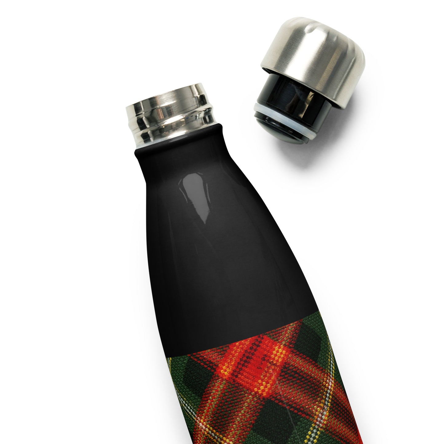 Bouteille isotherme "RED TARTAN" - 500ml - Noir