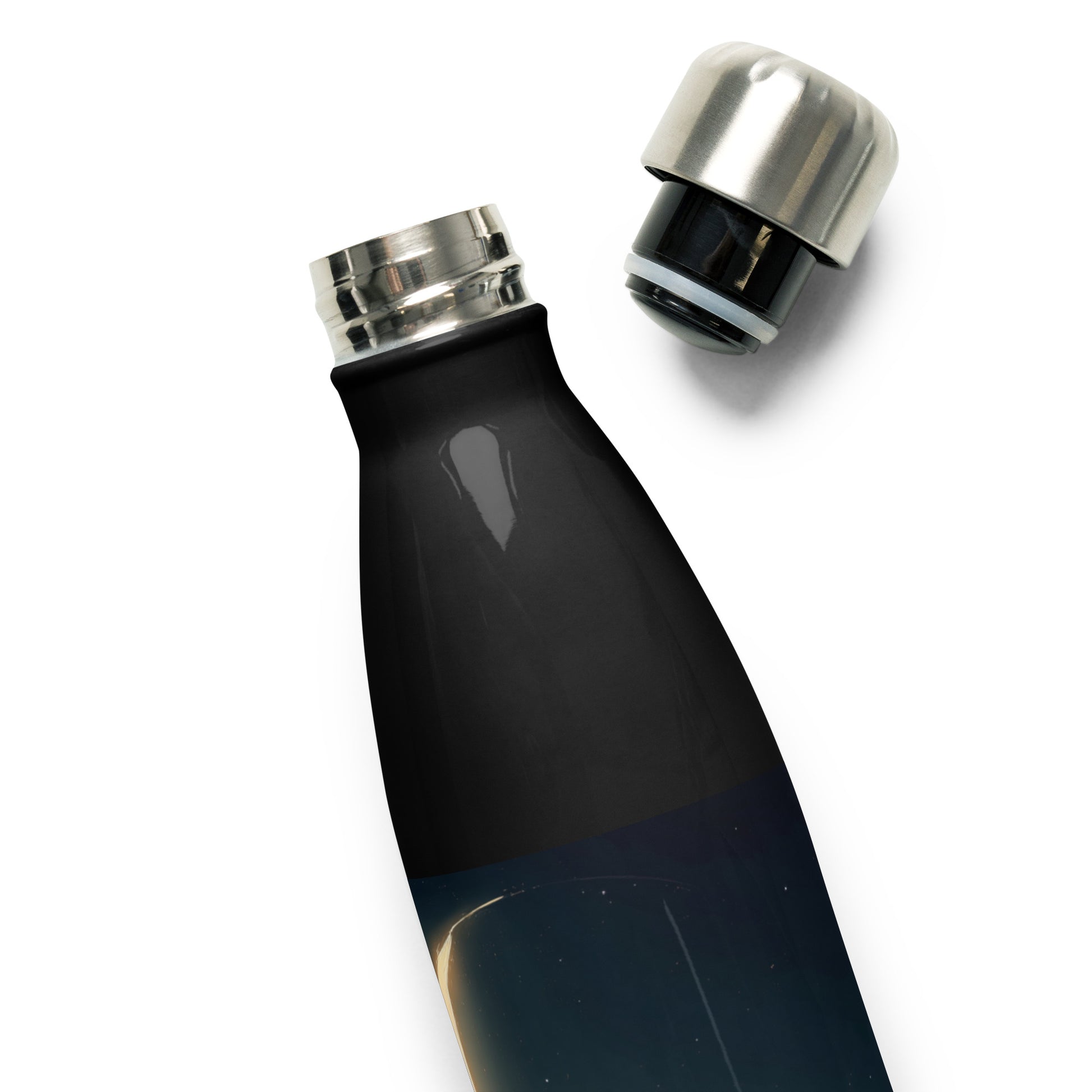 Bouteille isotherme "MOON CAT" - 500ml - Noir ou Blanc - French Bazar - 2452171_16030