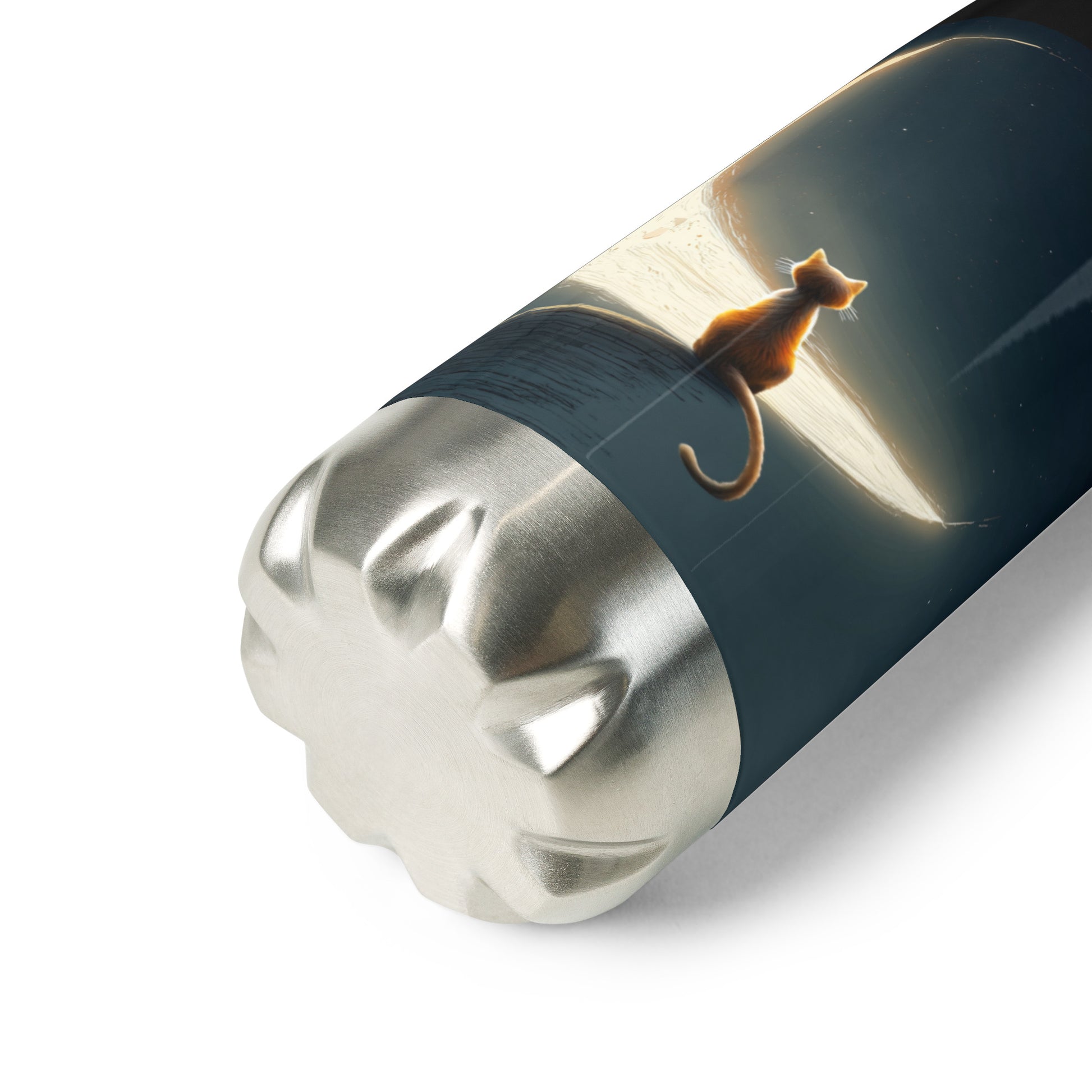 Bouteille isotherme "MOON CAT" - 500ml - Noir ou Blanc - French Bazar - 2452171_16030