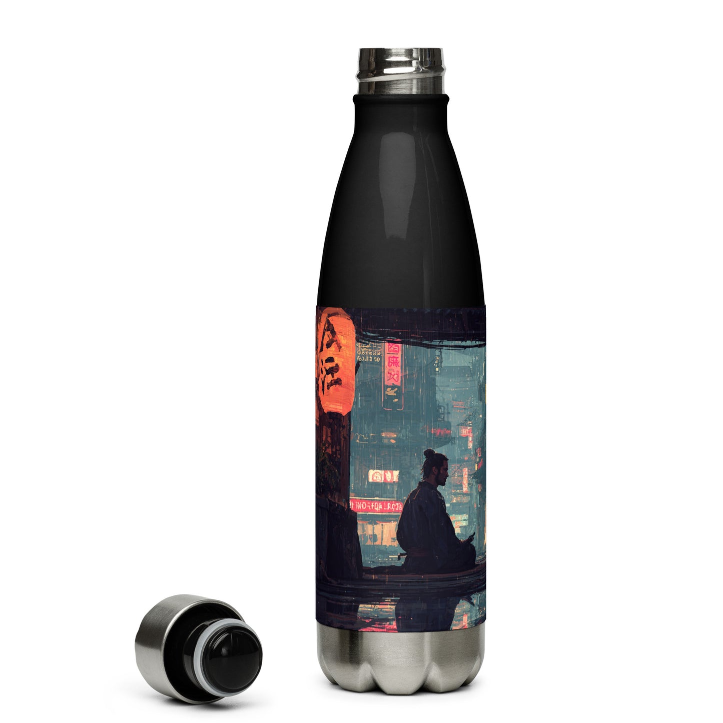 Bouteille isotherme "TOKYO NIGHT" - 500ml - Noir ou Blanc
