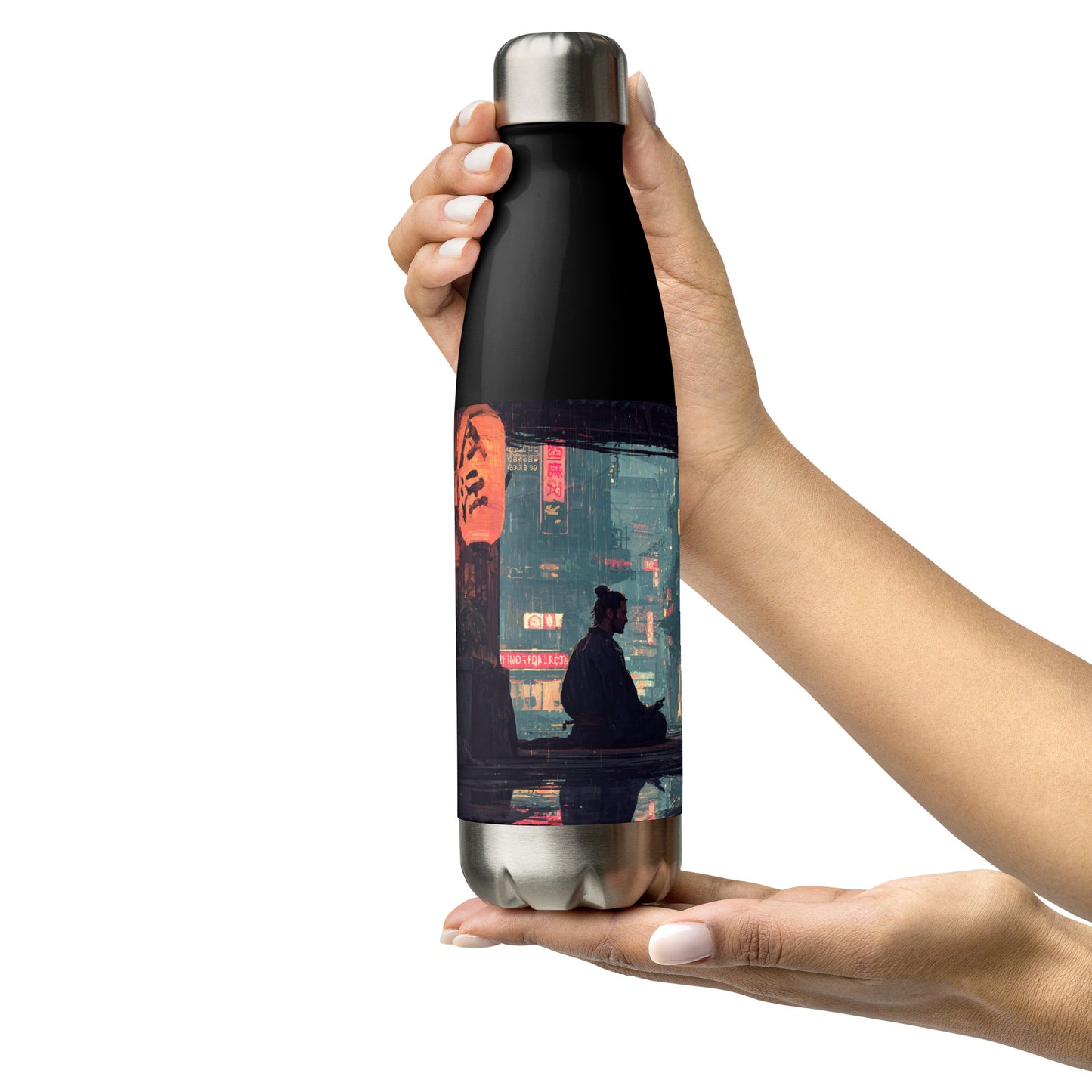 Bouteille isotherme "TOKYO NIGHT" - 500ml - Noir ou Blanc