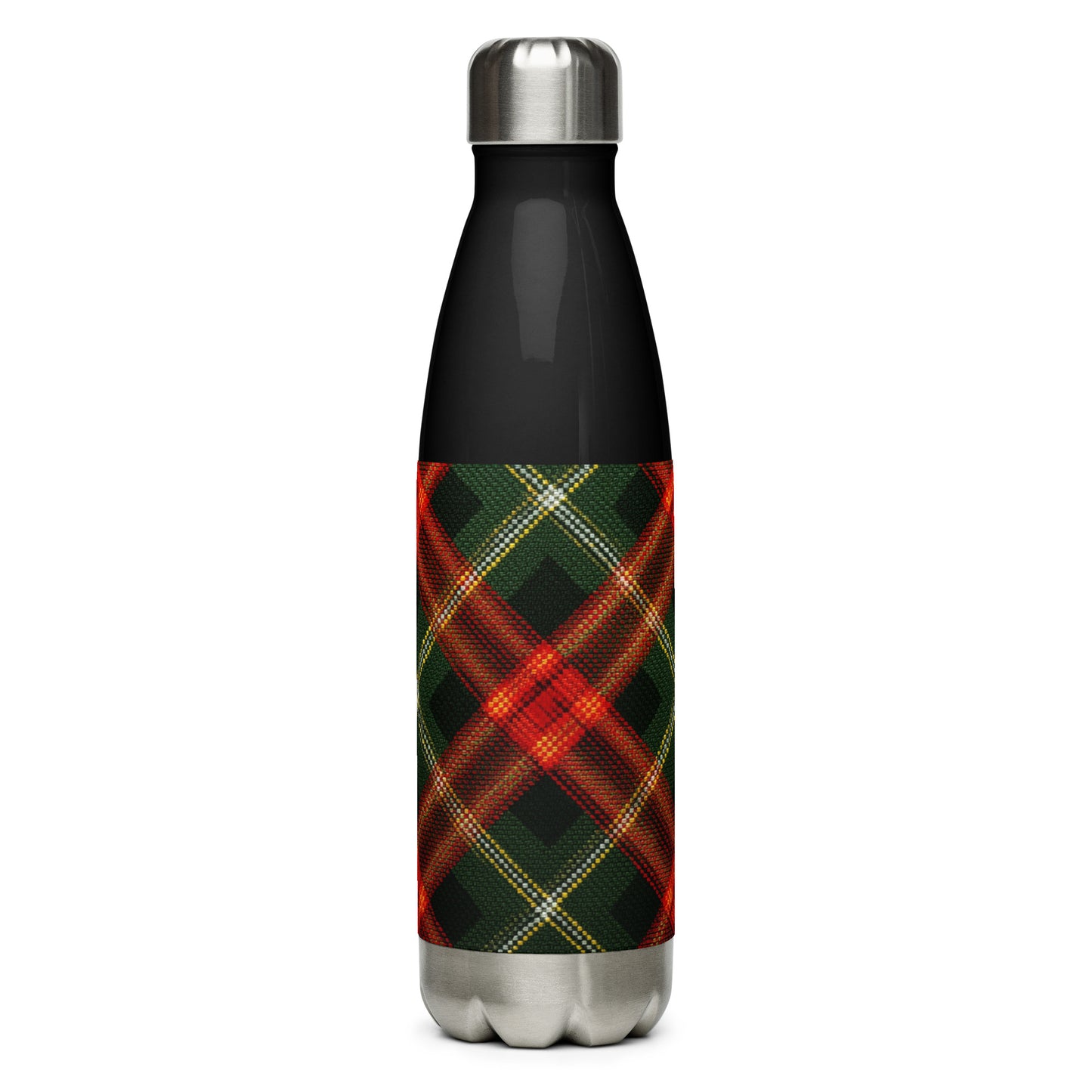 Bouteille isotherme "RED TARTAN" - 500ml - Noir