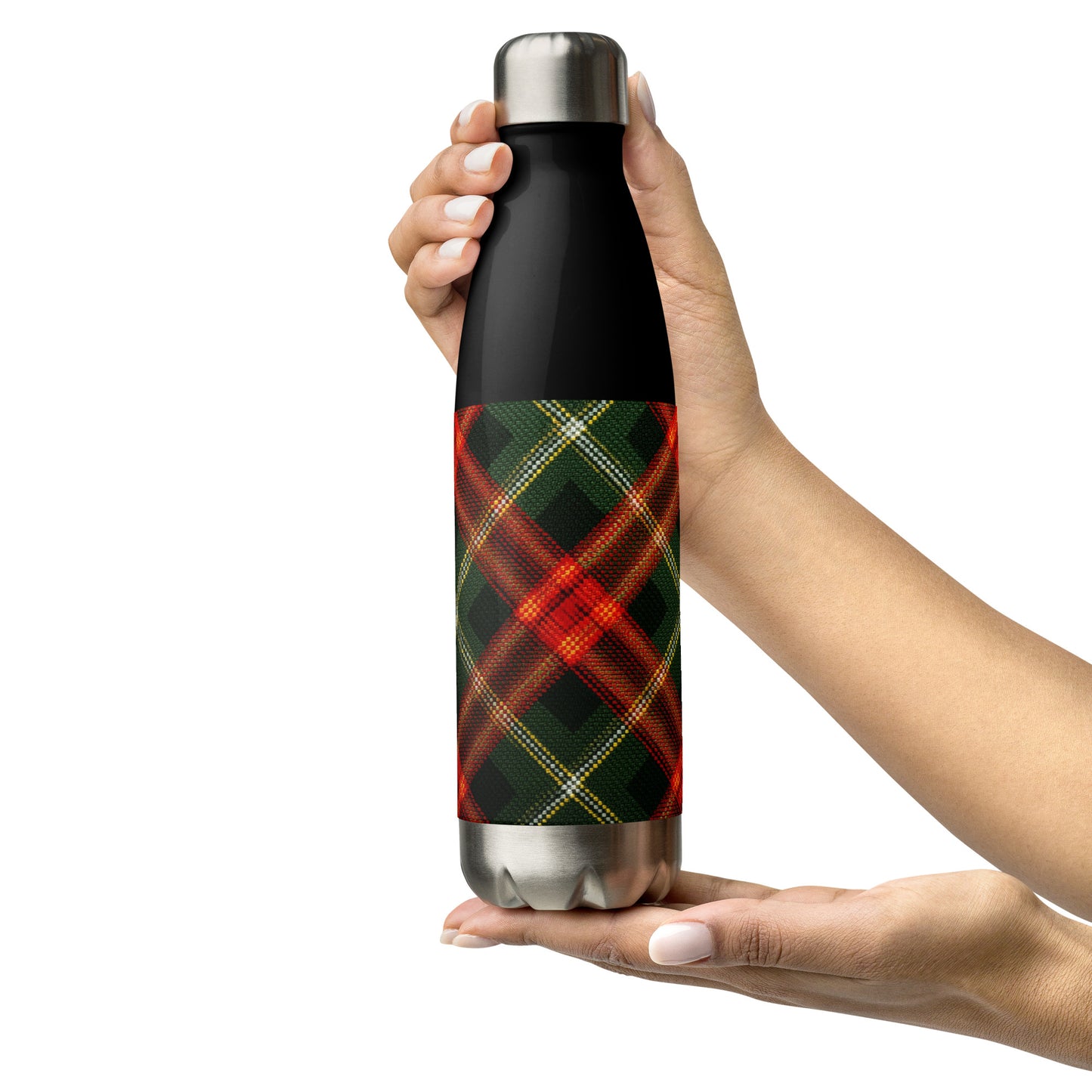 Bouteille isotherme "RED TARTAN" - 500ml - Noir