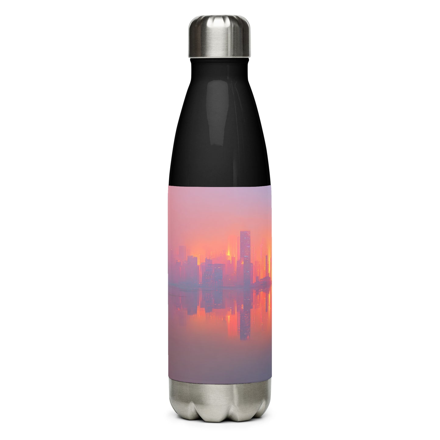 Bouteille isotherme "COLOUR CITY" - 500ml - Noir ou Blanc - French Bazar - 5866591_16030