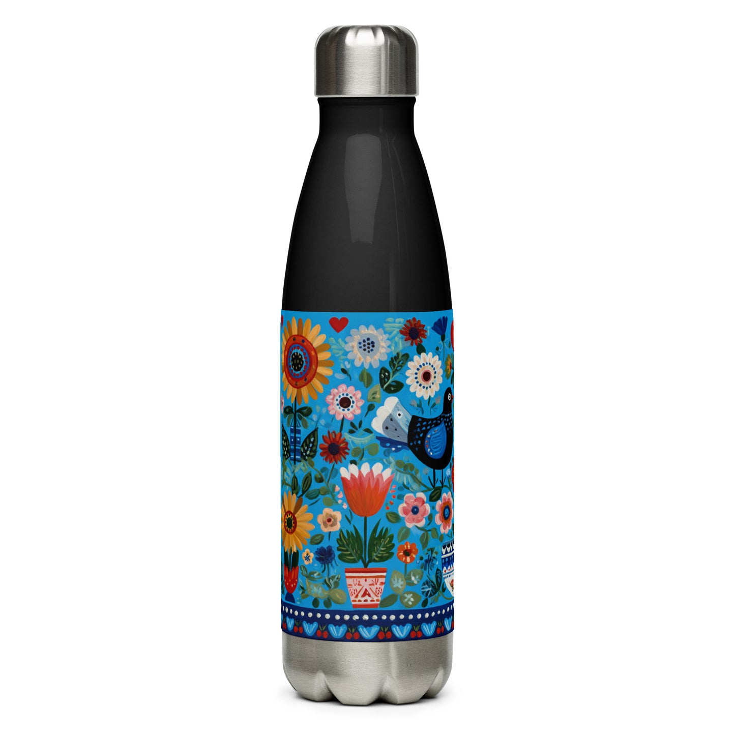 Bouteille isotherme "SCANDI ART" - 500ml - Noir ou Blanc