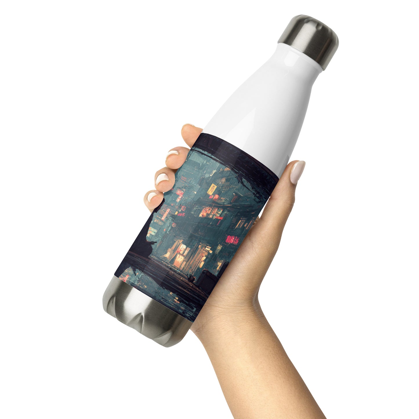 Bouteille isotherme "TOKYO NIGHT" - 500ml - Noir ou Blanc