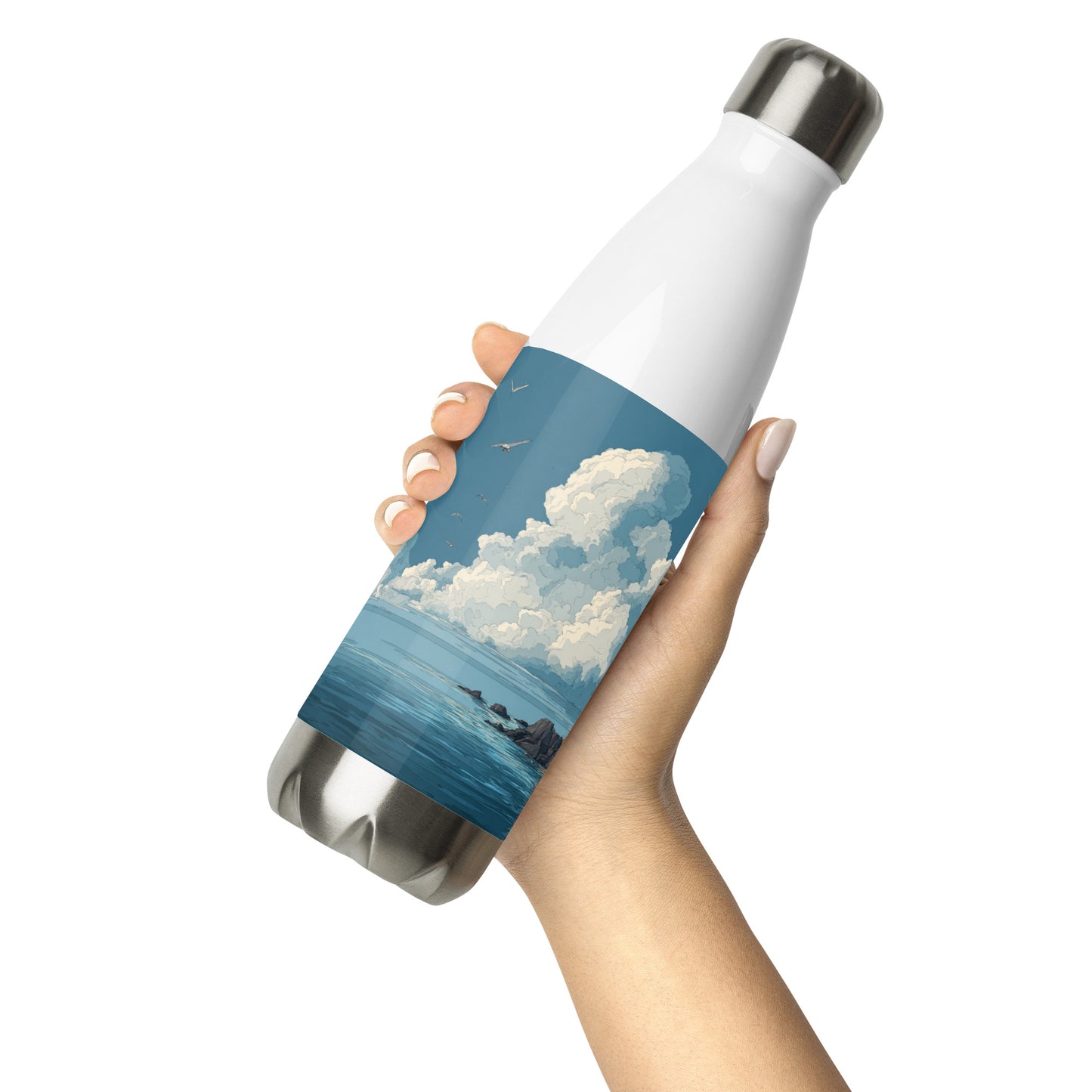 Bouteille isotherme "LE PHARE" - 500ml - Blanc
