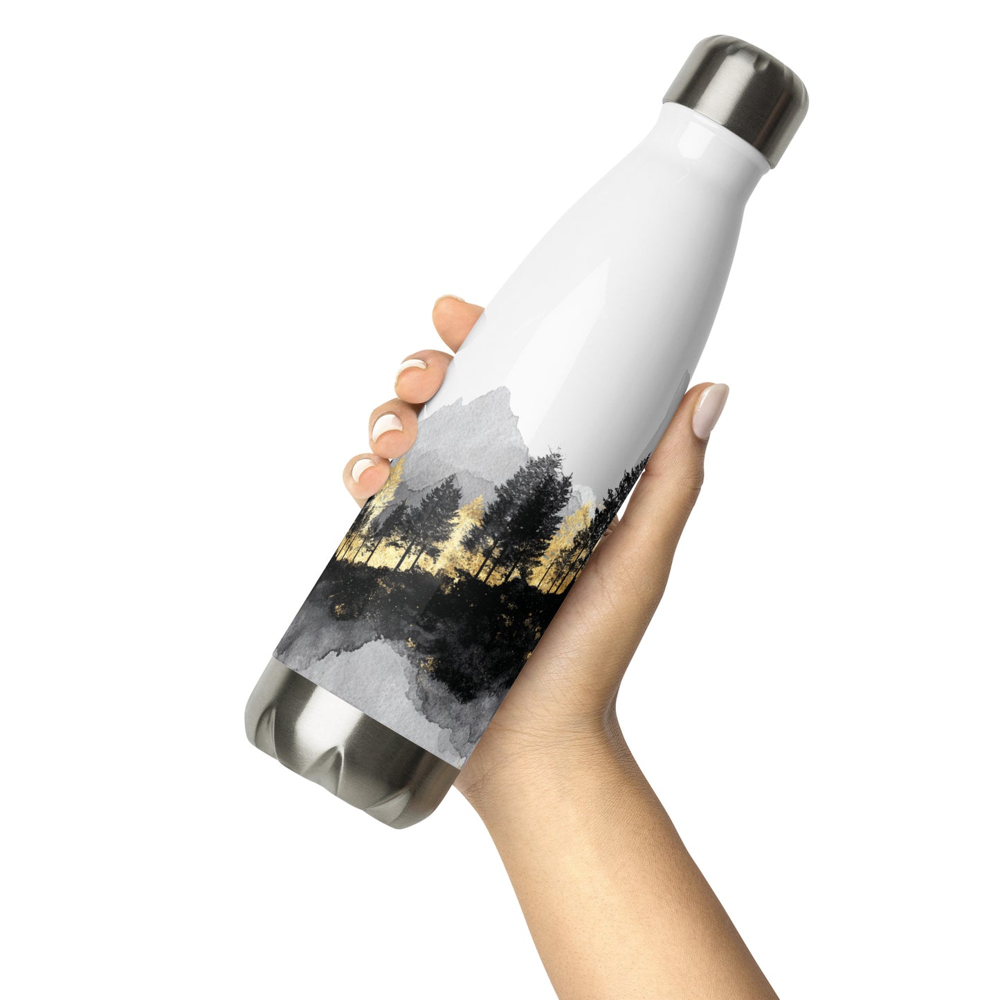 Bouteille isotherme "GOLDEN FOREST" - 500ml - Blanc