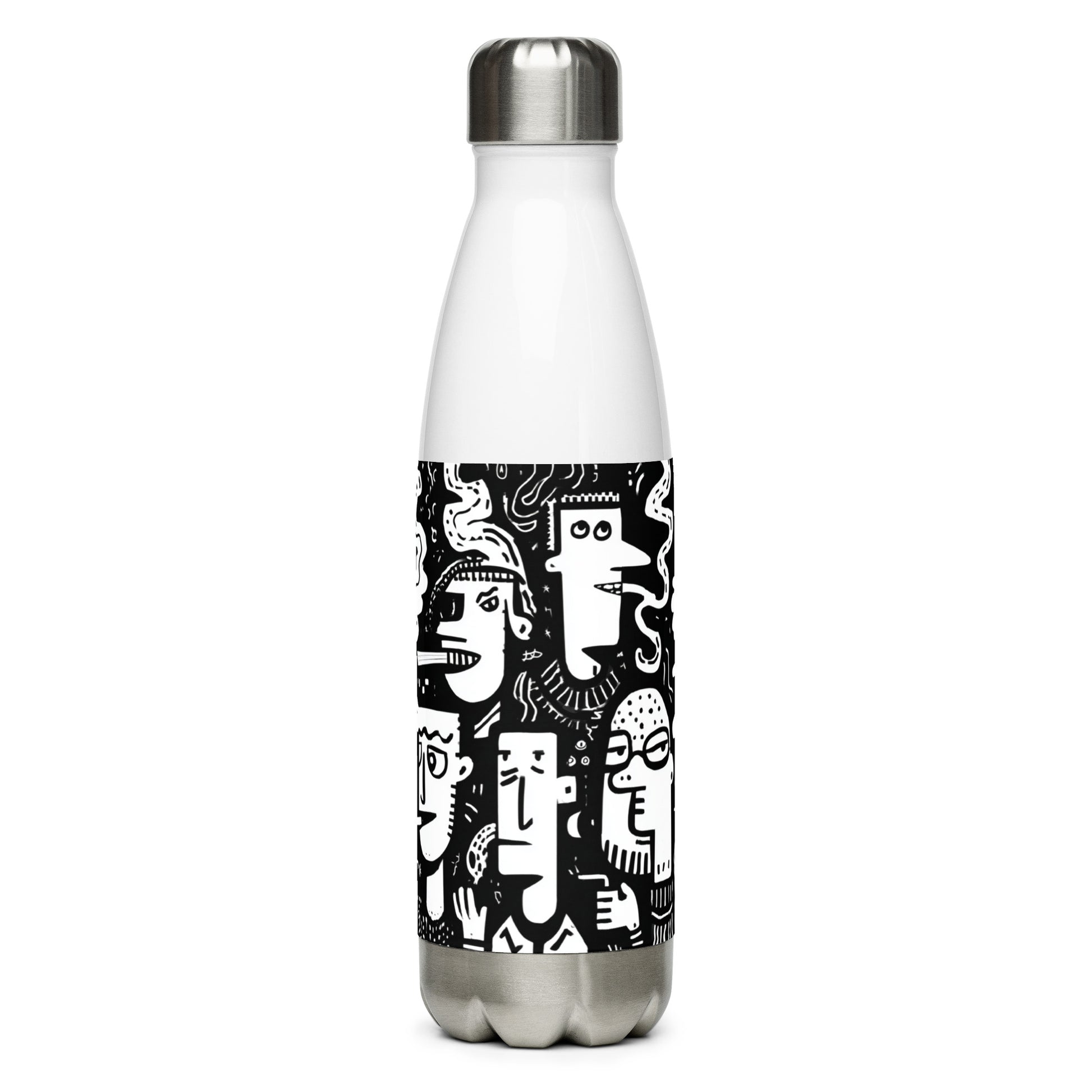 Bouteille isotherme "SMOKING AREA" - 500ml - Noir ou Blanc - French Bazar - 6165341_16030