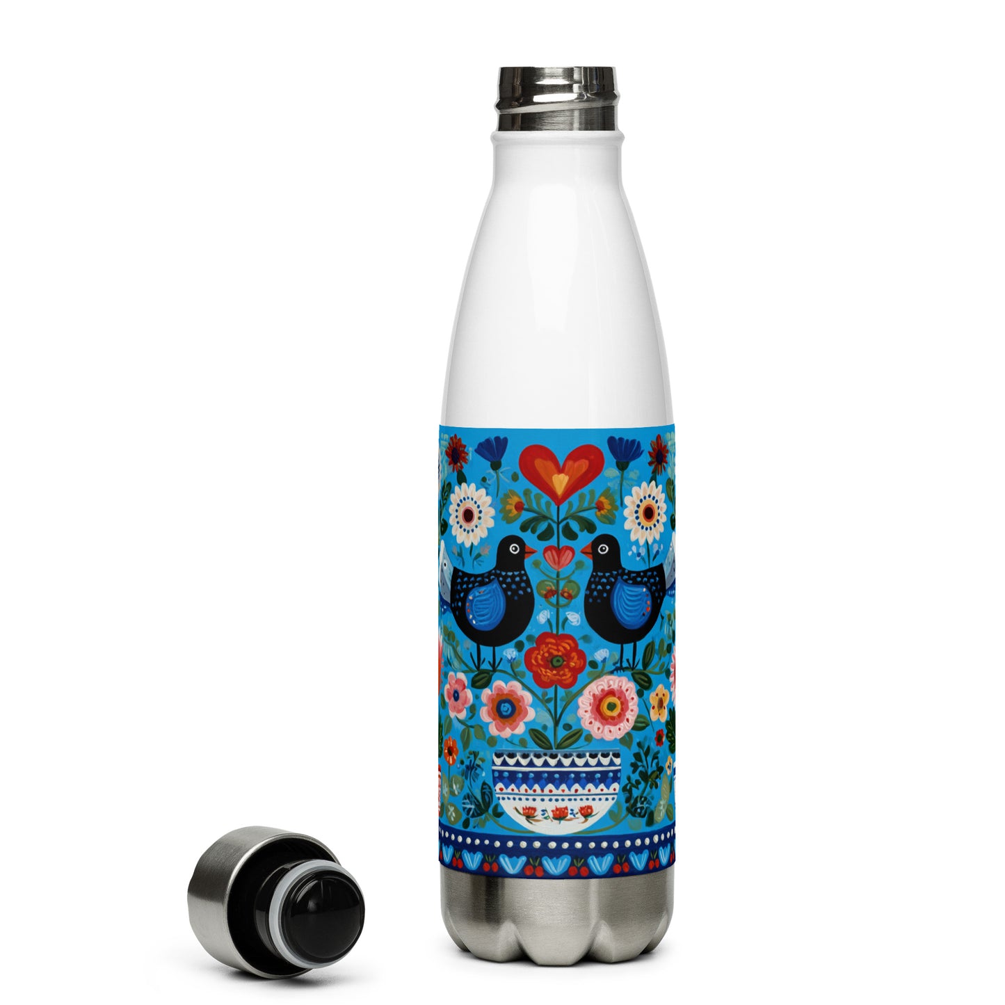 Bouteille isotherme "SCANDI ART" - 500ml - Noir ou Blanc