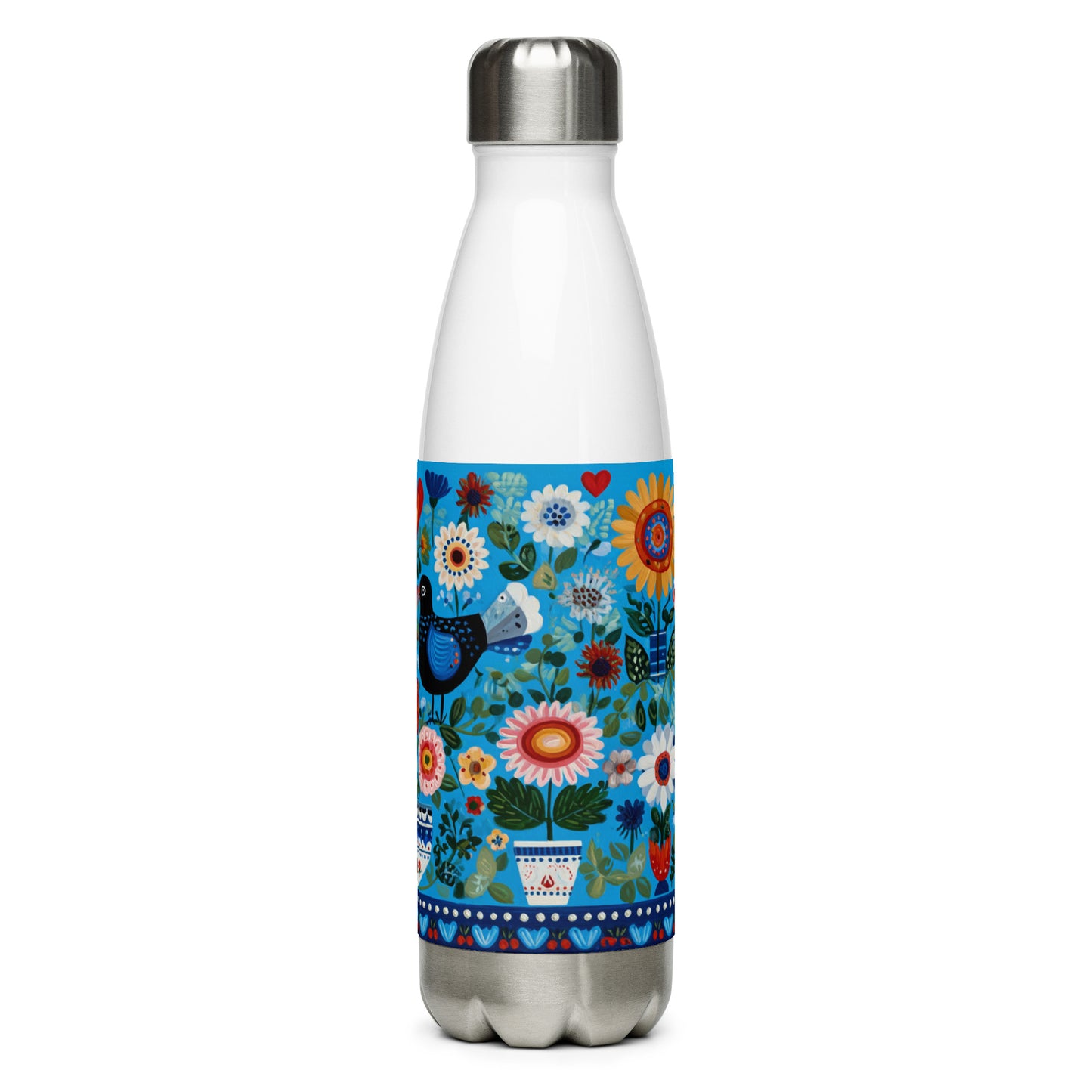 Bouteille isotherme "SCANDI ART" - 500ml - Noir ou Blanc