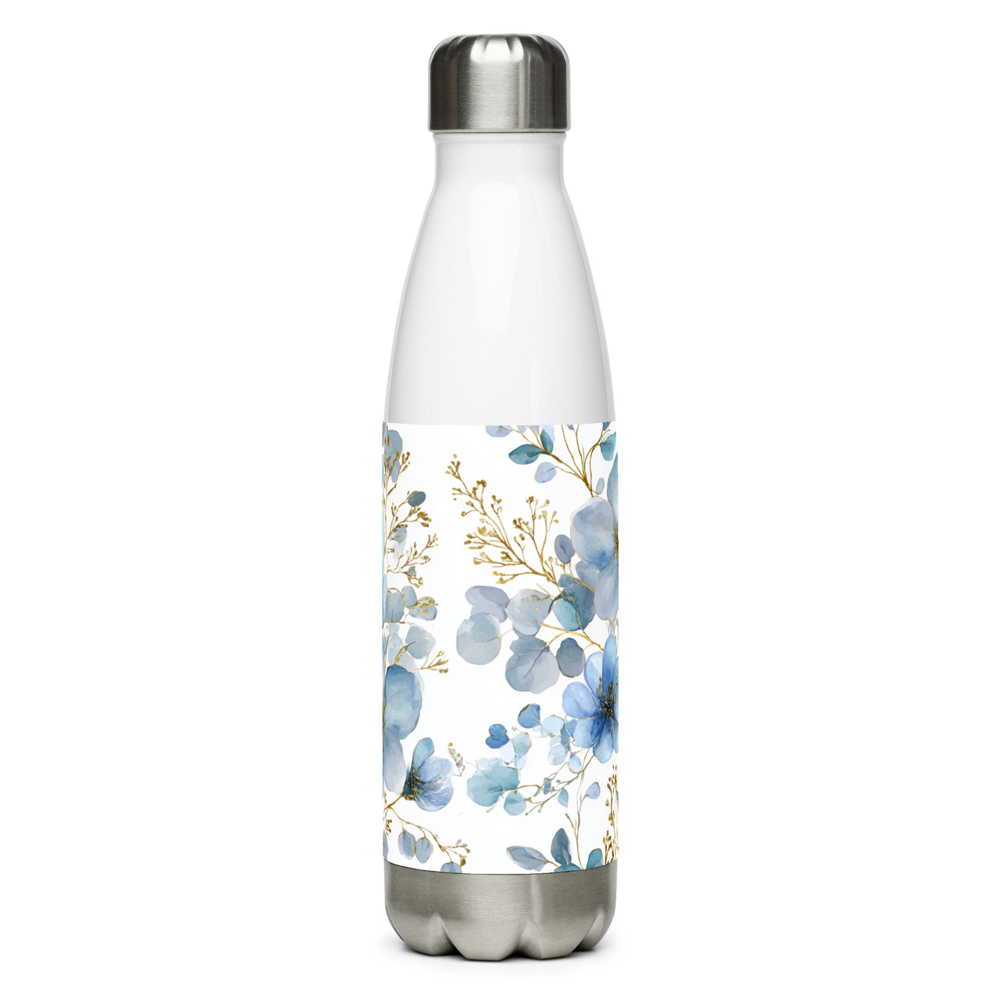 Bouteille isotherme "FLEUR BLEUE" - 500ml - Blanc - French Bazar - 4300344_10798