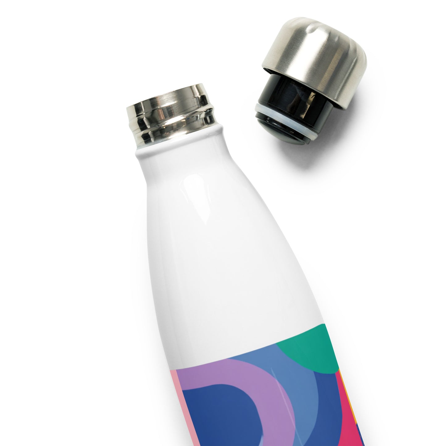 Bouteille isotherme "ÉLÉPHANT MULTICOLORE" - 500ml - Blanc ou Noir