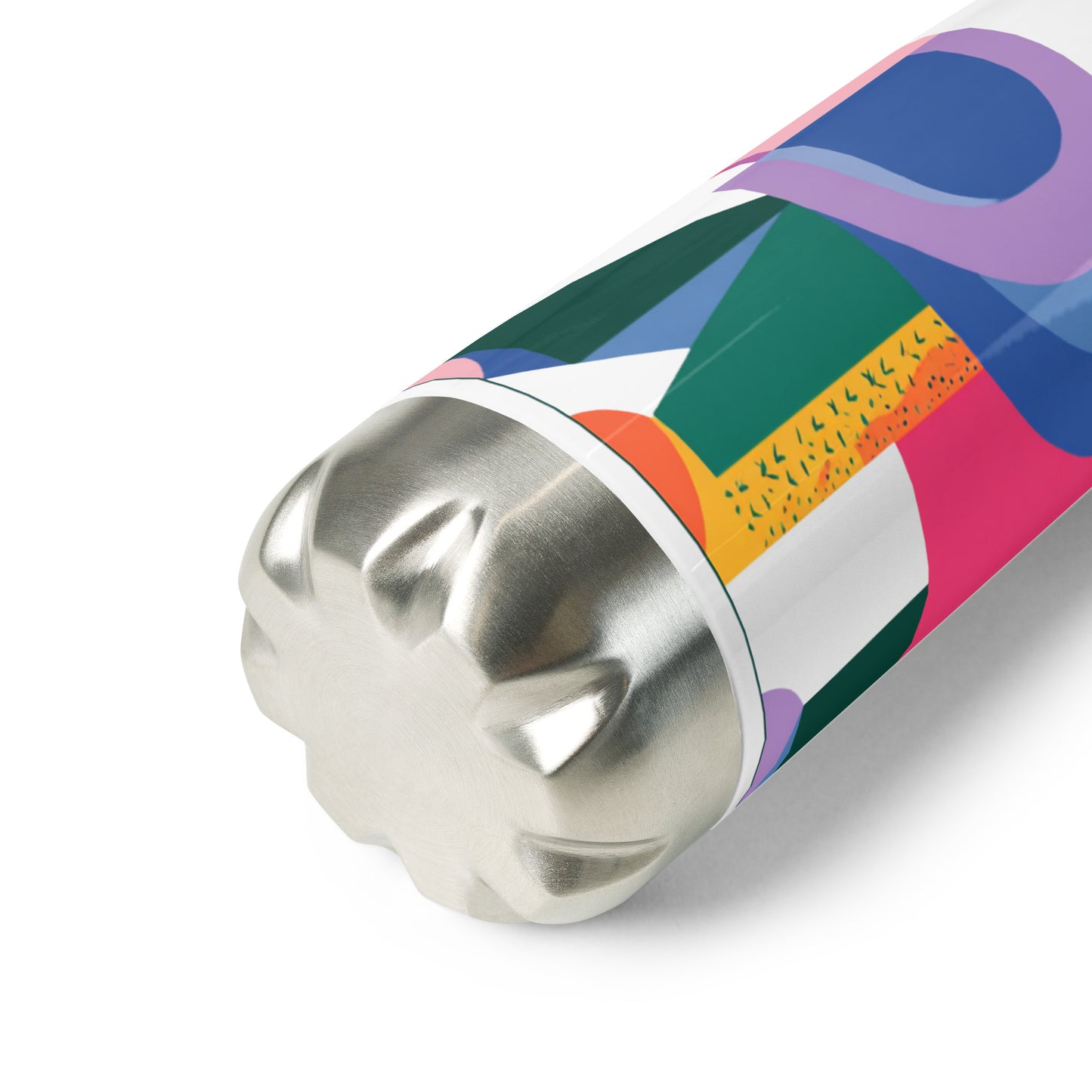 Bouteille isotherme "ÉLÉPHANT MULTICOLORE" - 500ml - Blanc ou Noir